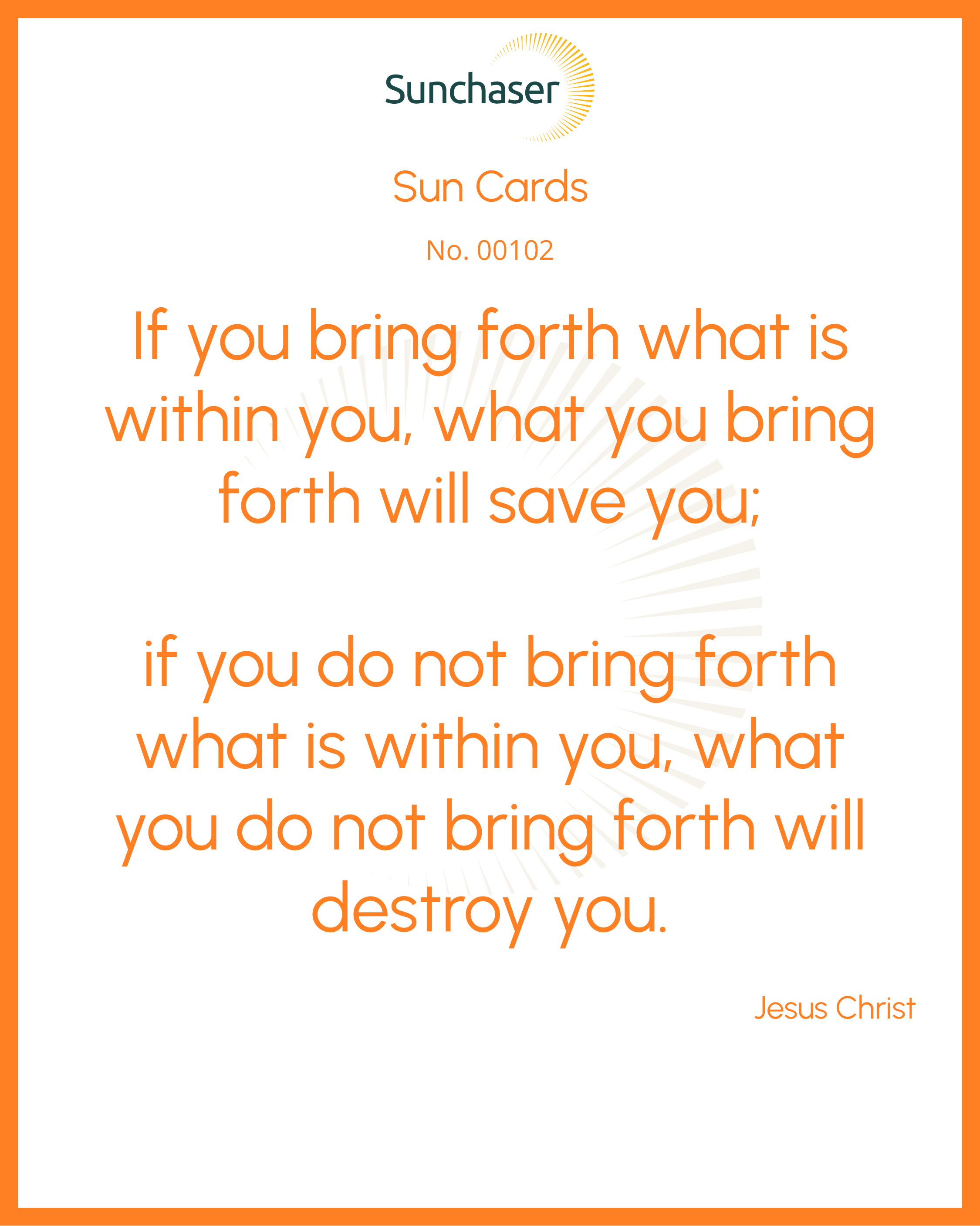 Sun Card #00102
