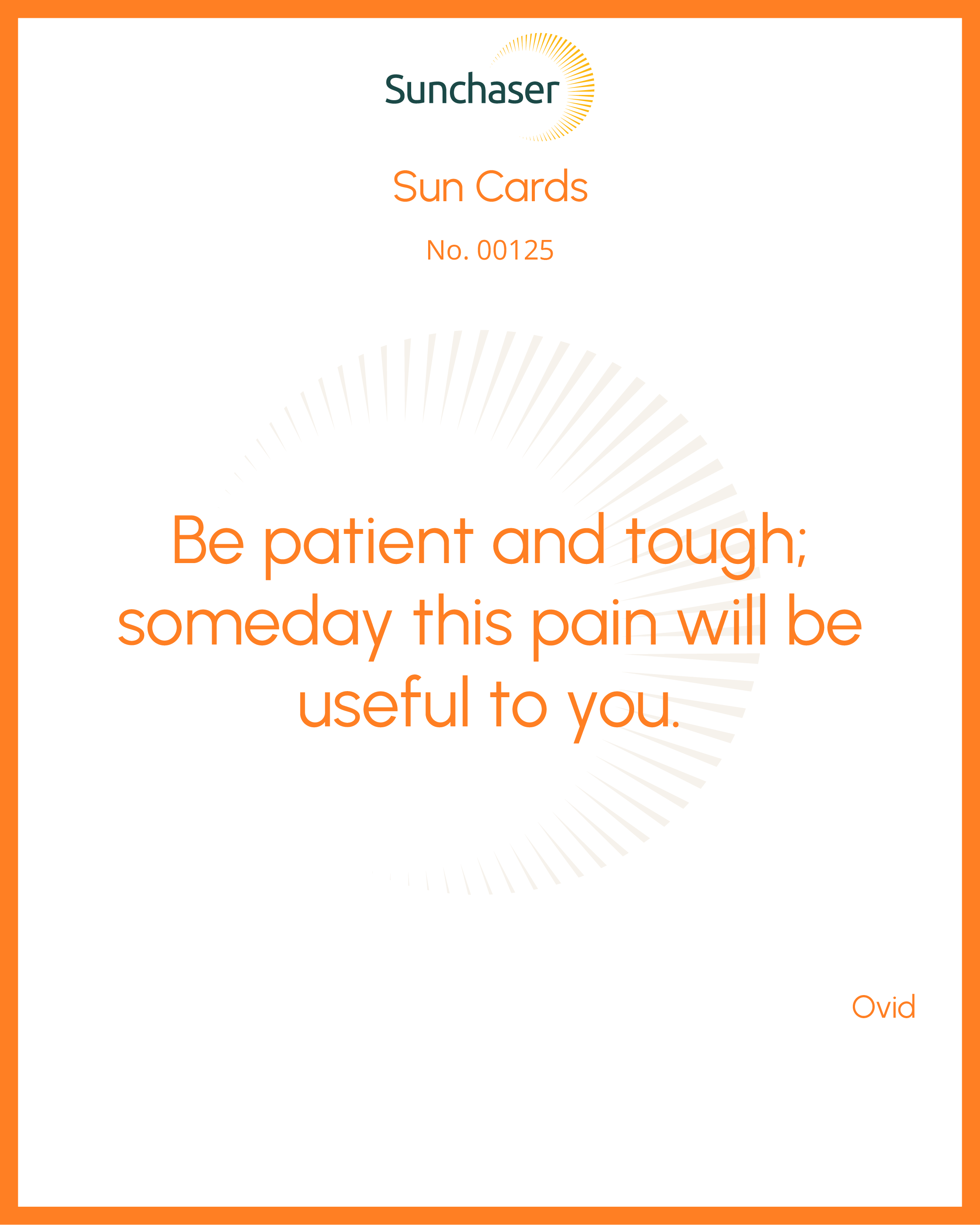 Sun Card #00125