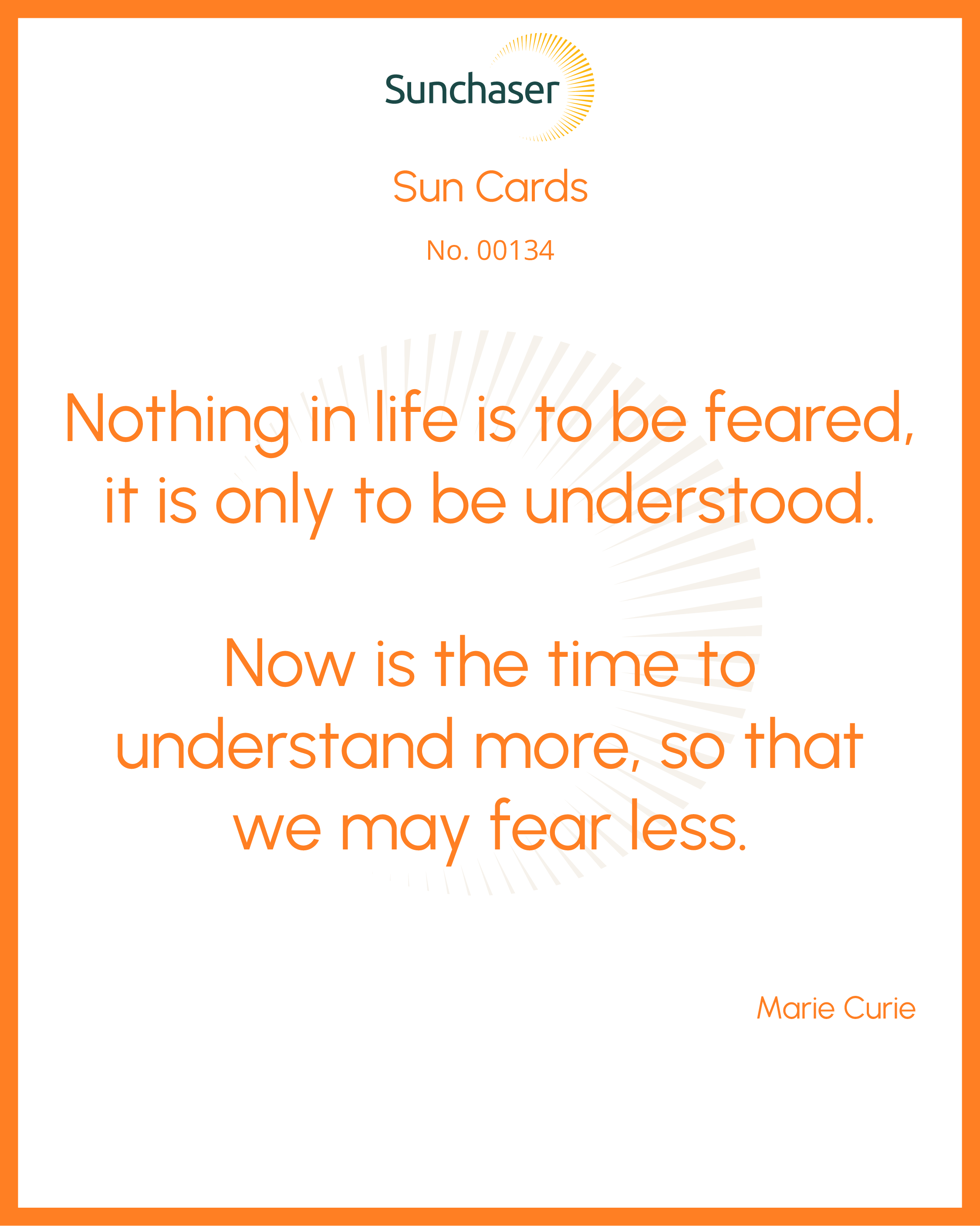 Sun Card #00134