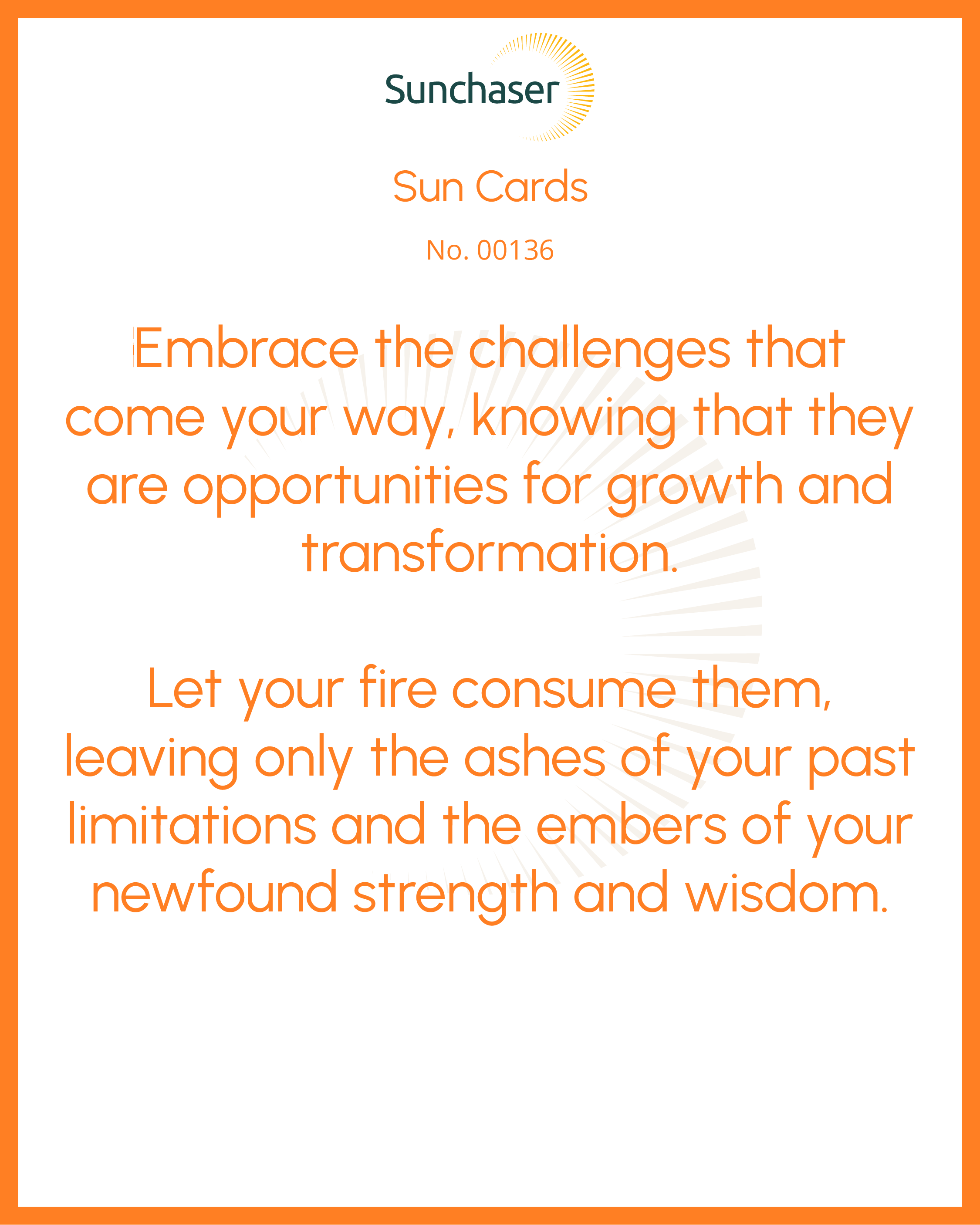 Sun Card #00136