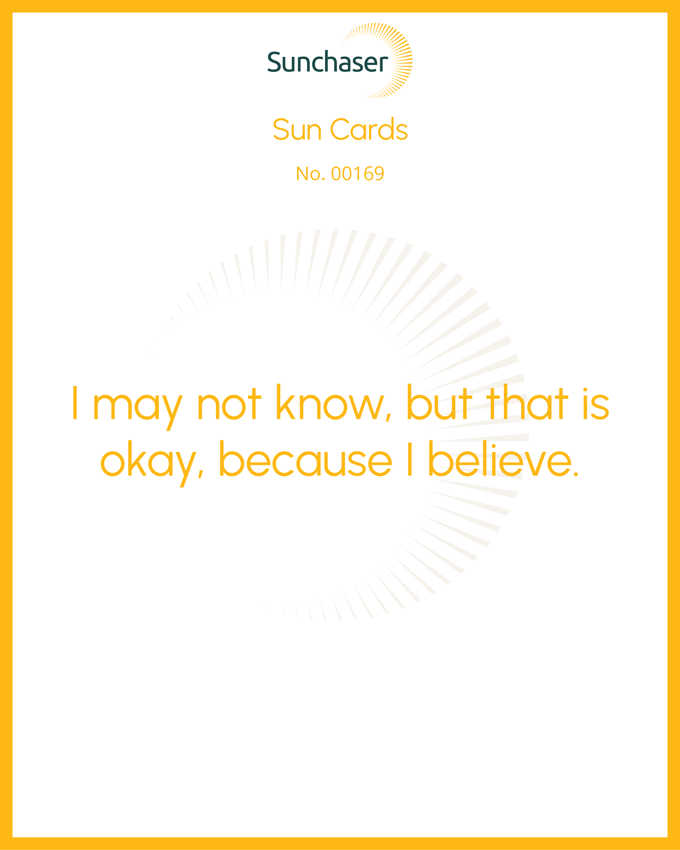 Sun Card #00169
