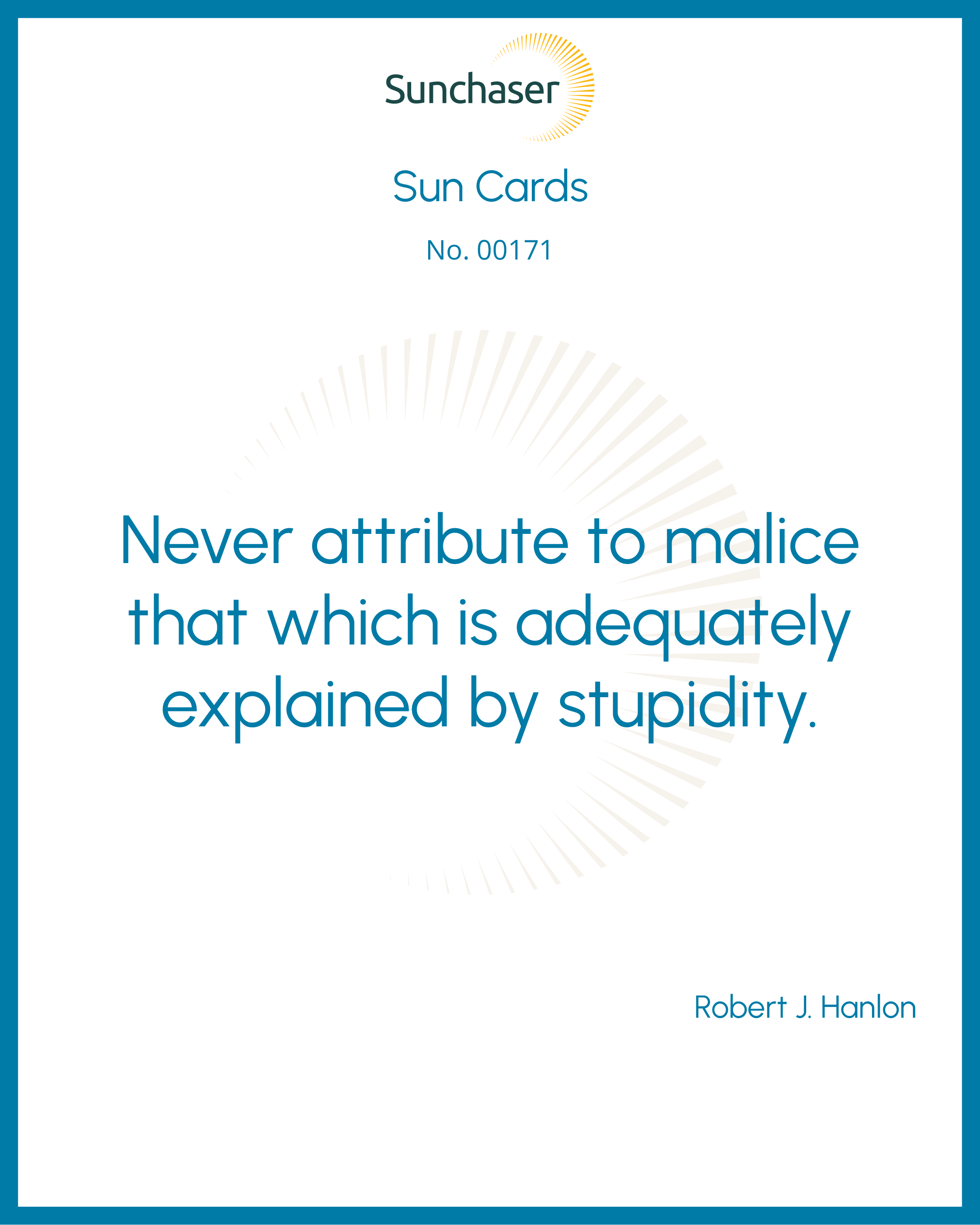 Sun Card #00171