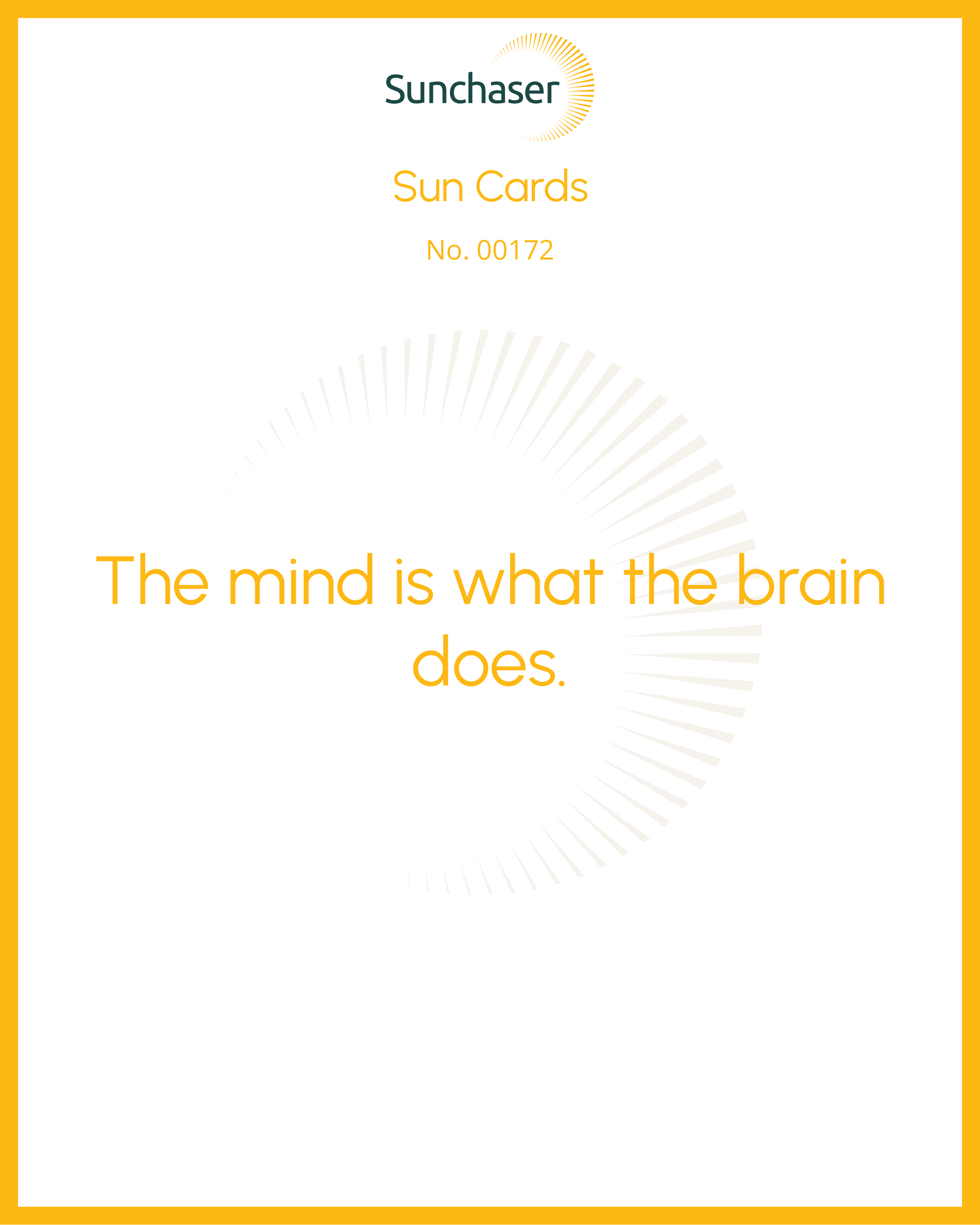 Sun Card #00172