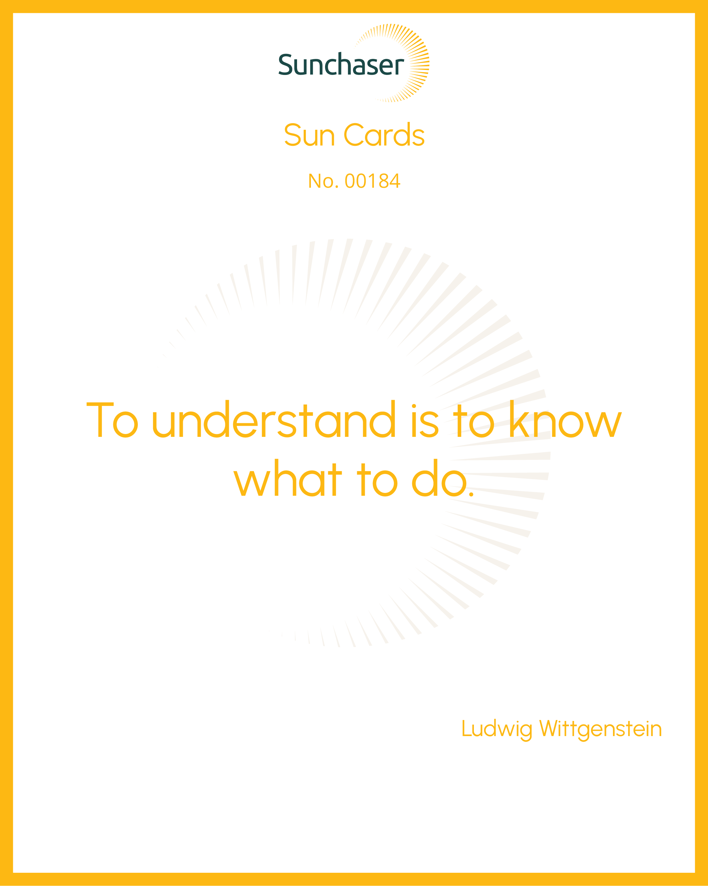Sun Card #00184
