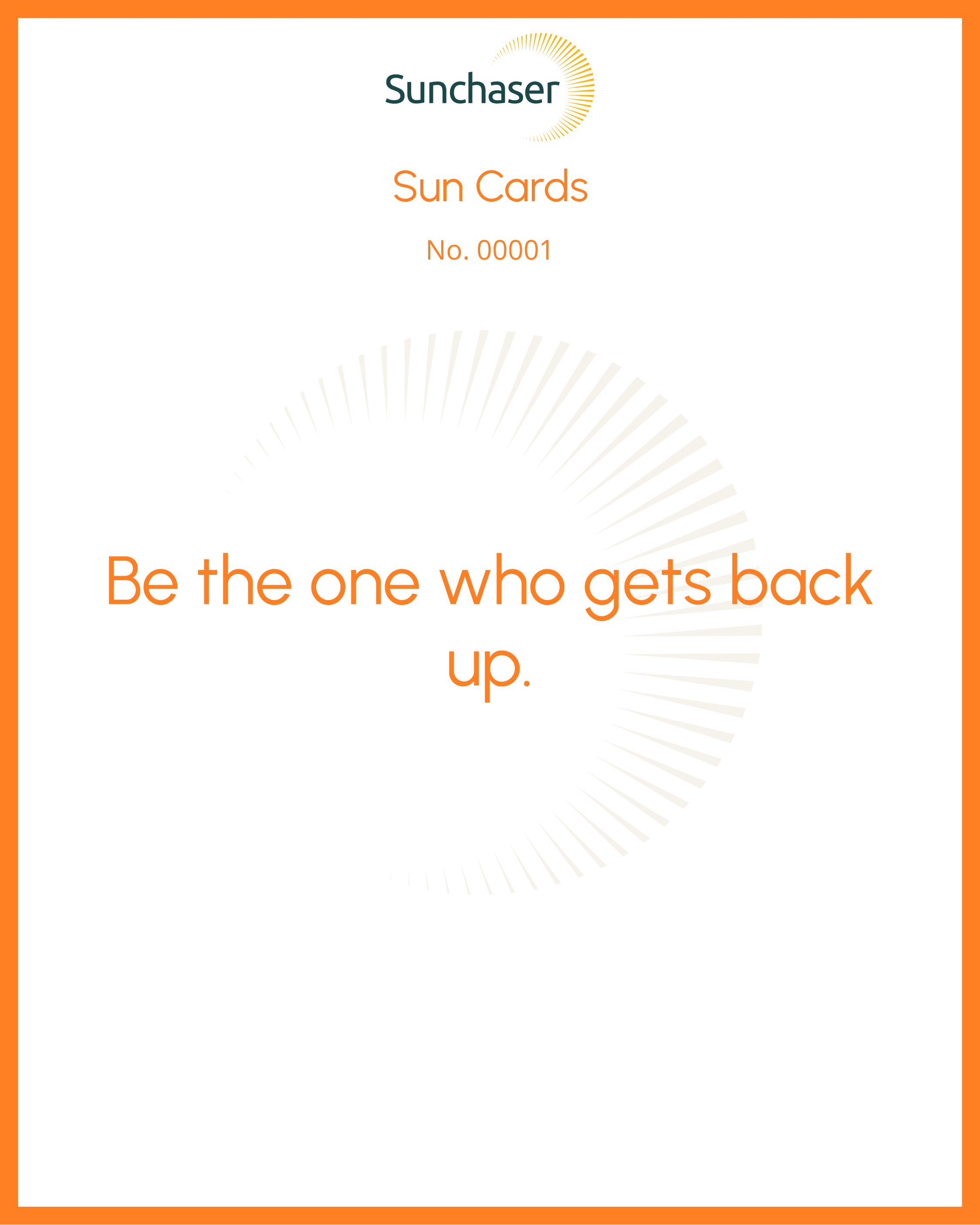 Sun Card #00001