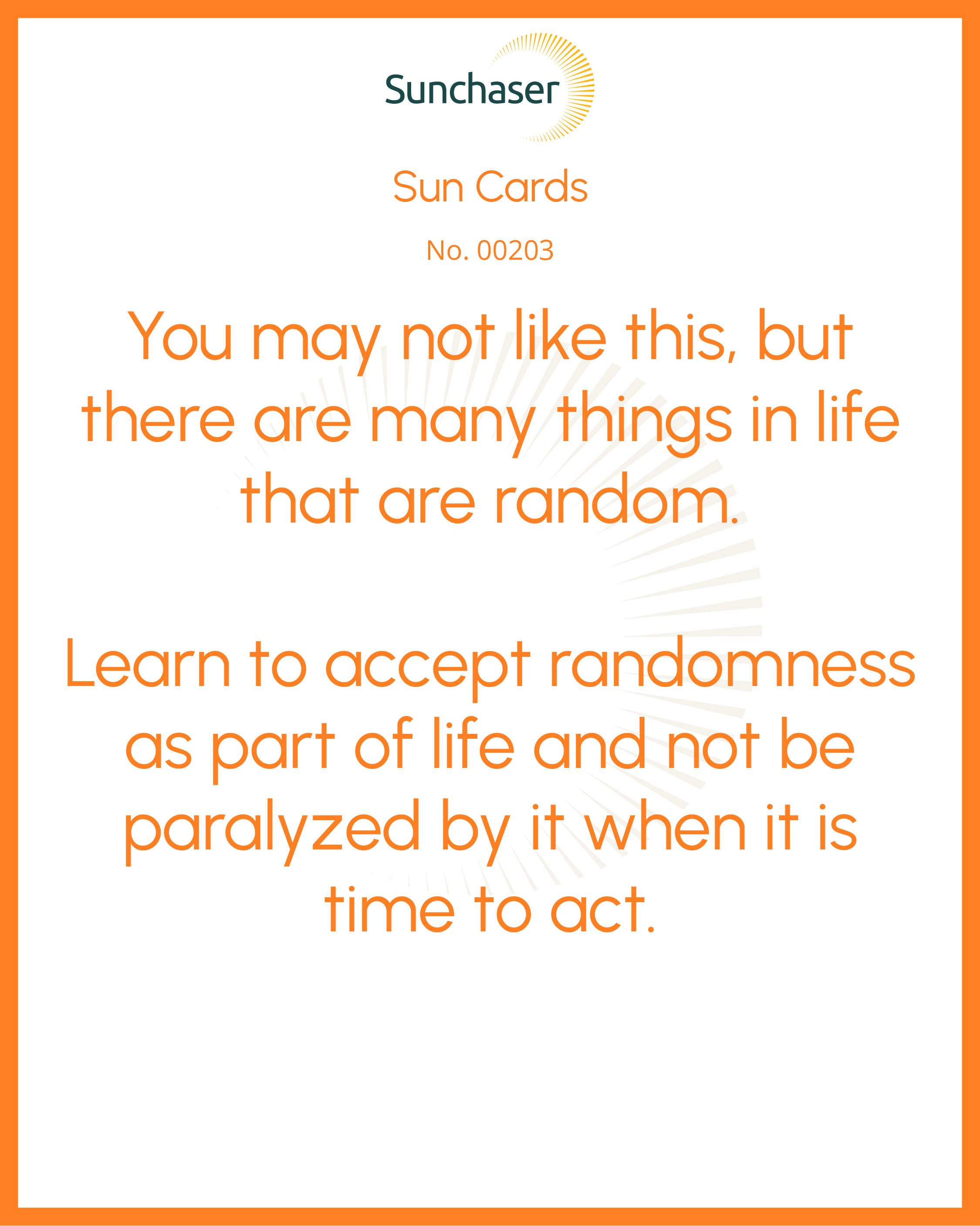 Sun Card #00203