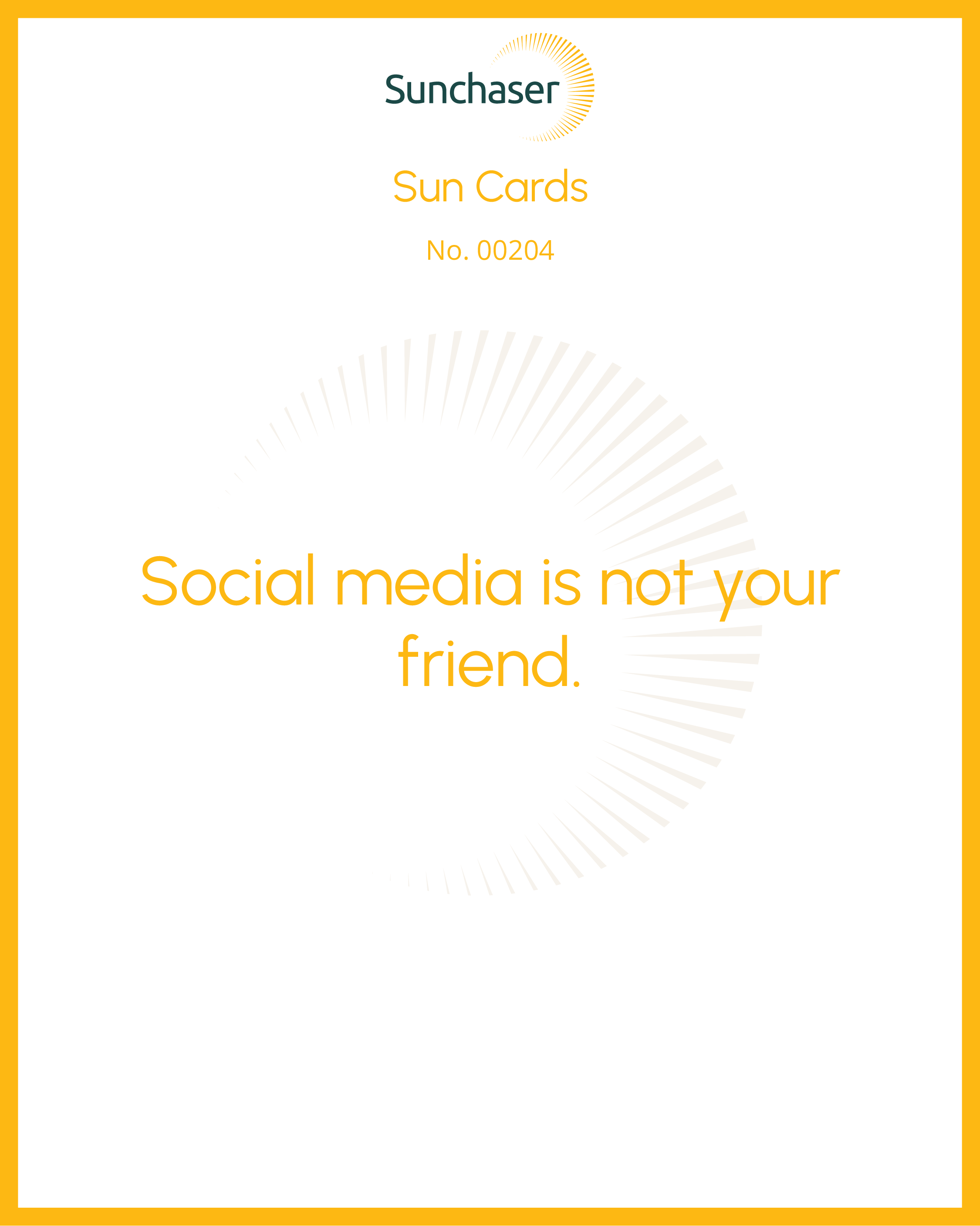 Sun Card #00204