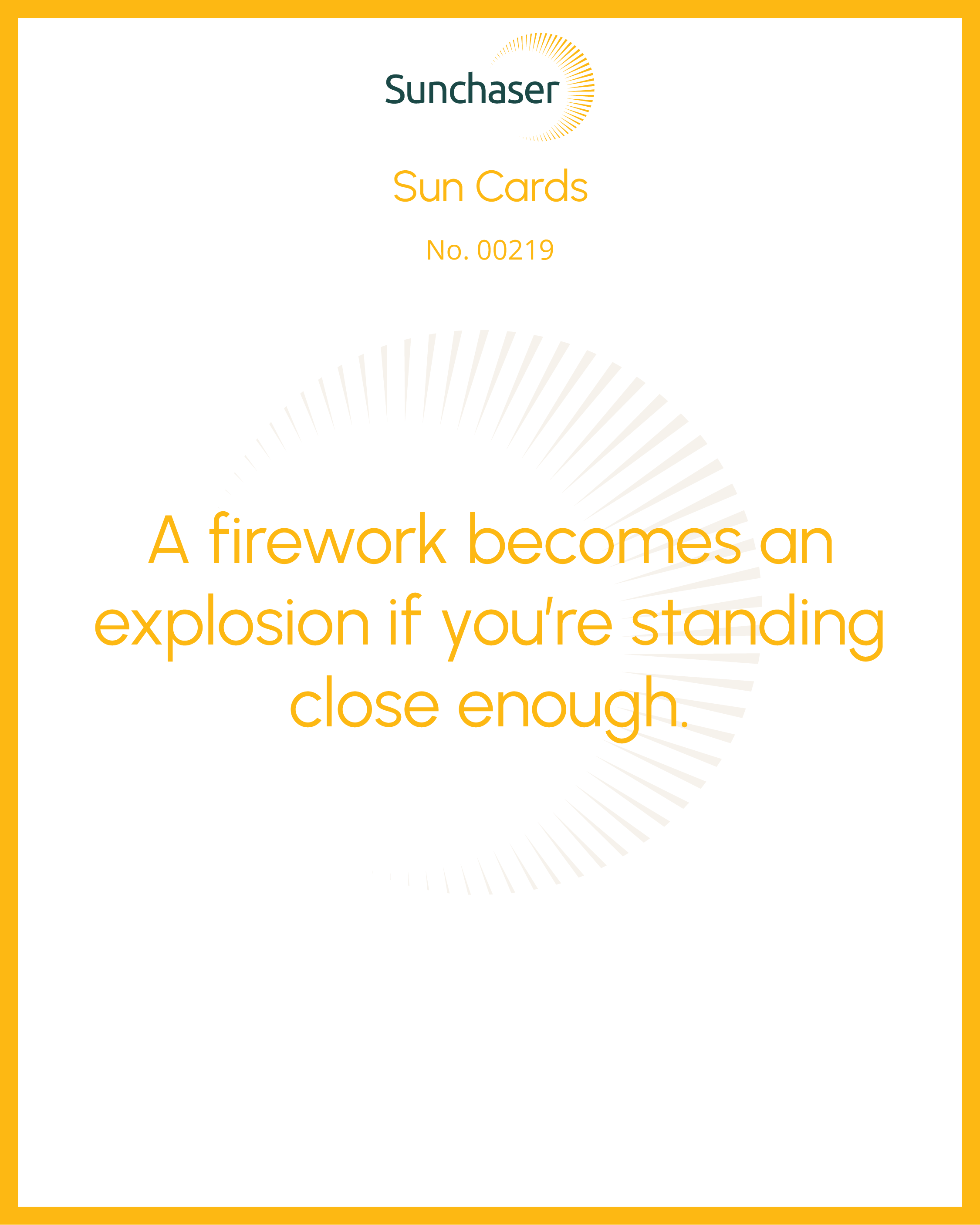 Sun Card #00219