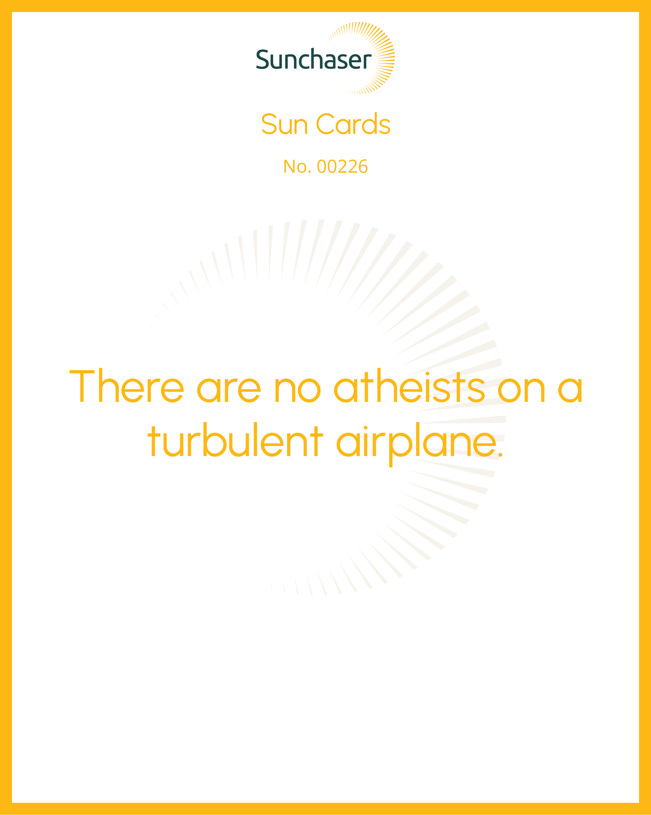 Sun Card #00226