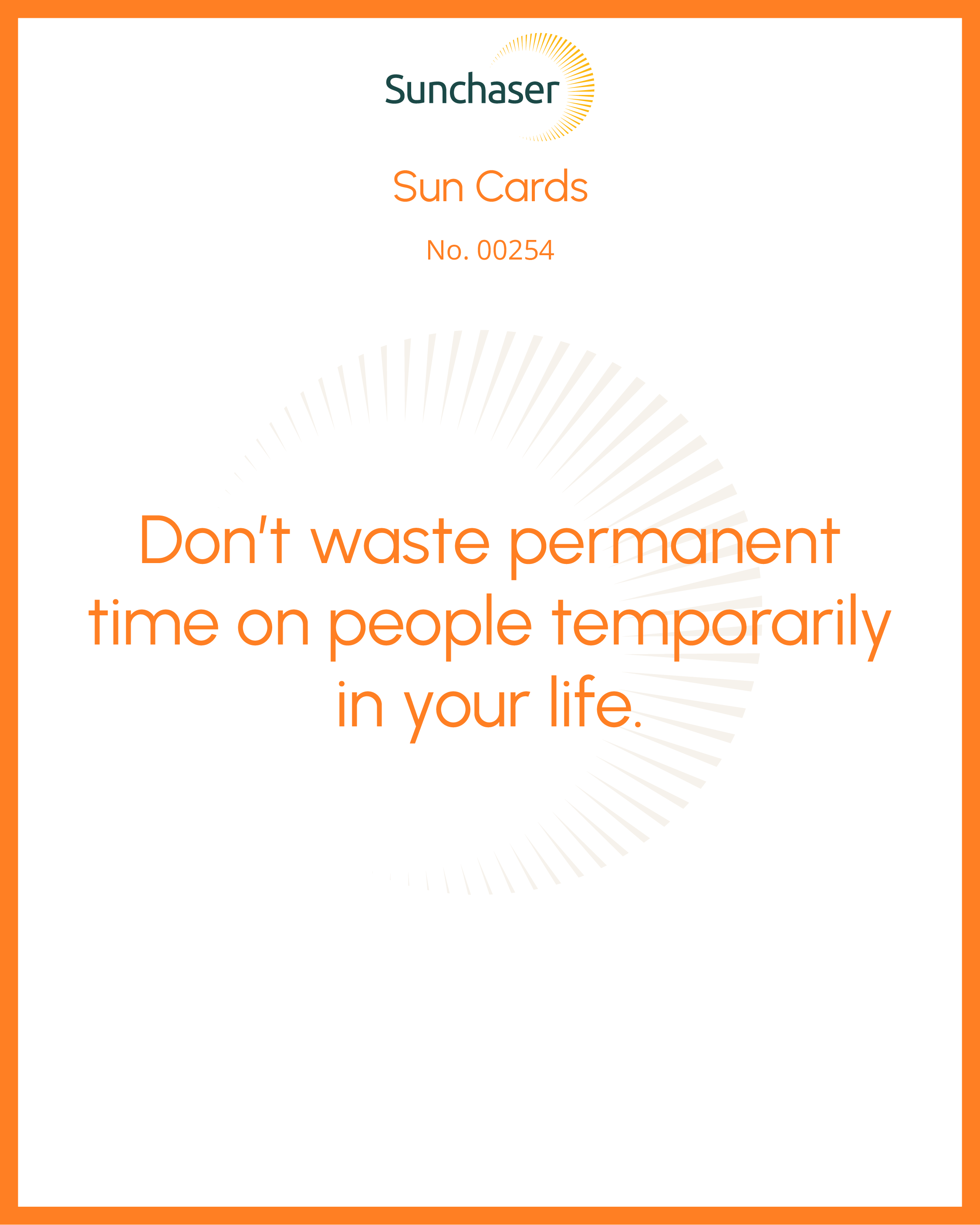 Sun Card #00254