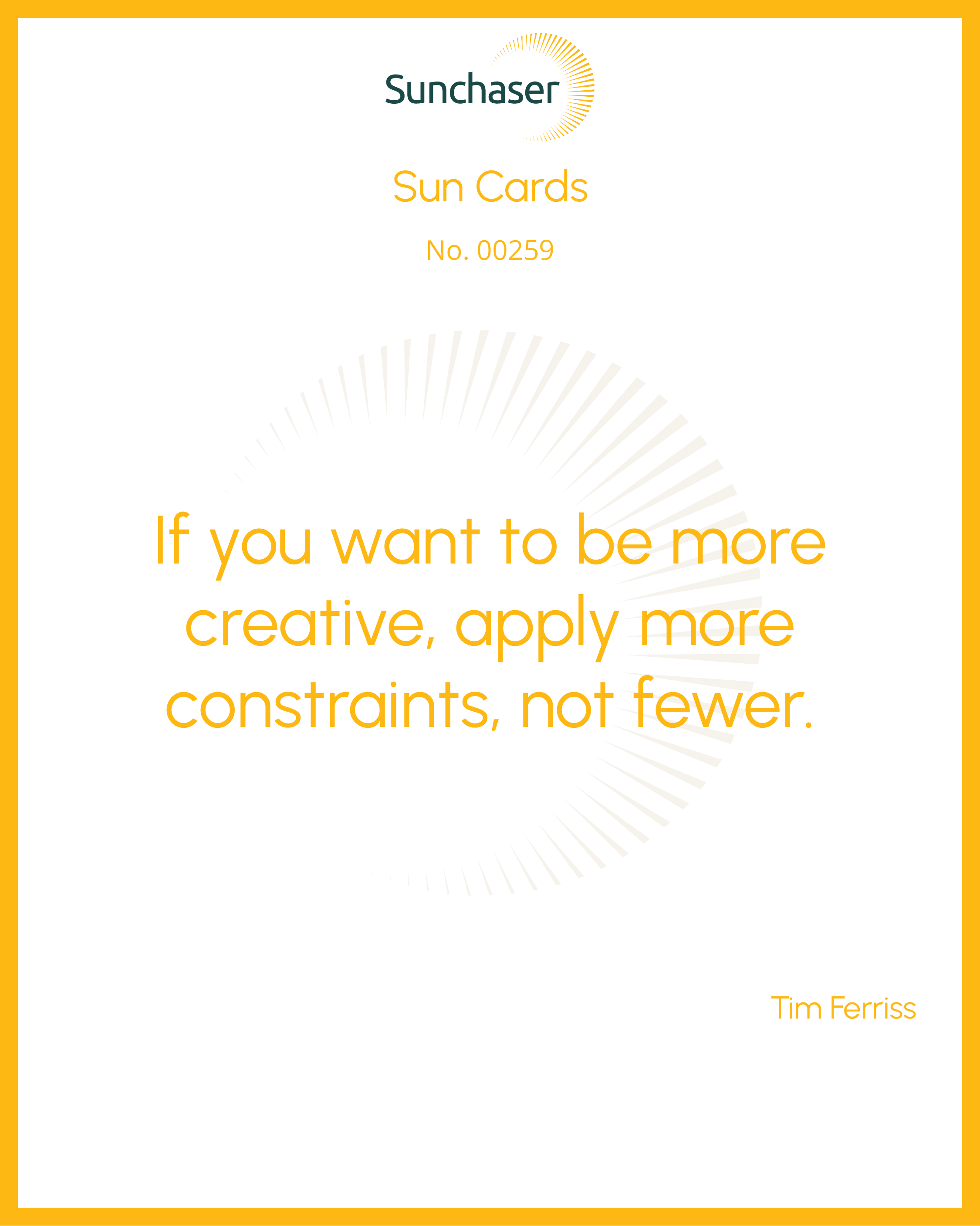 Sun Card #00259