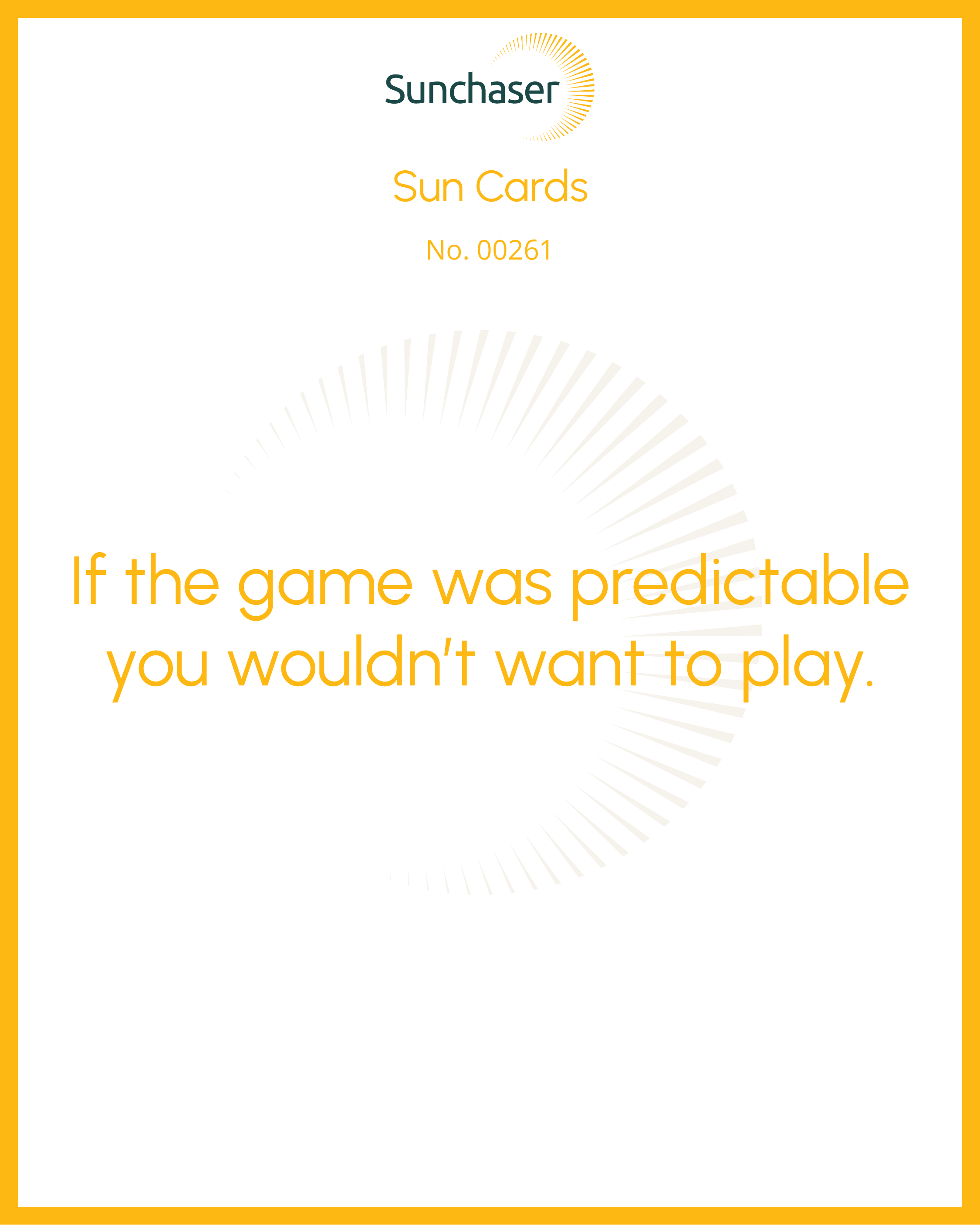 Sun Card #00261