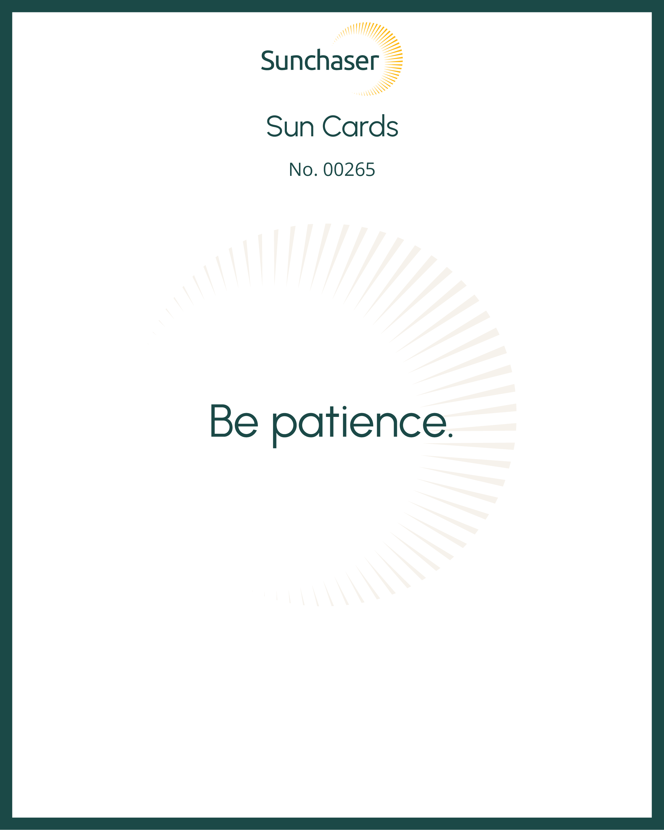 Sun Card #00265
