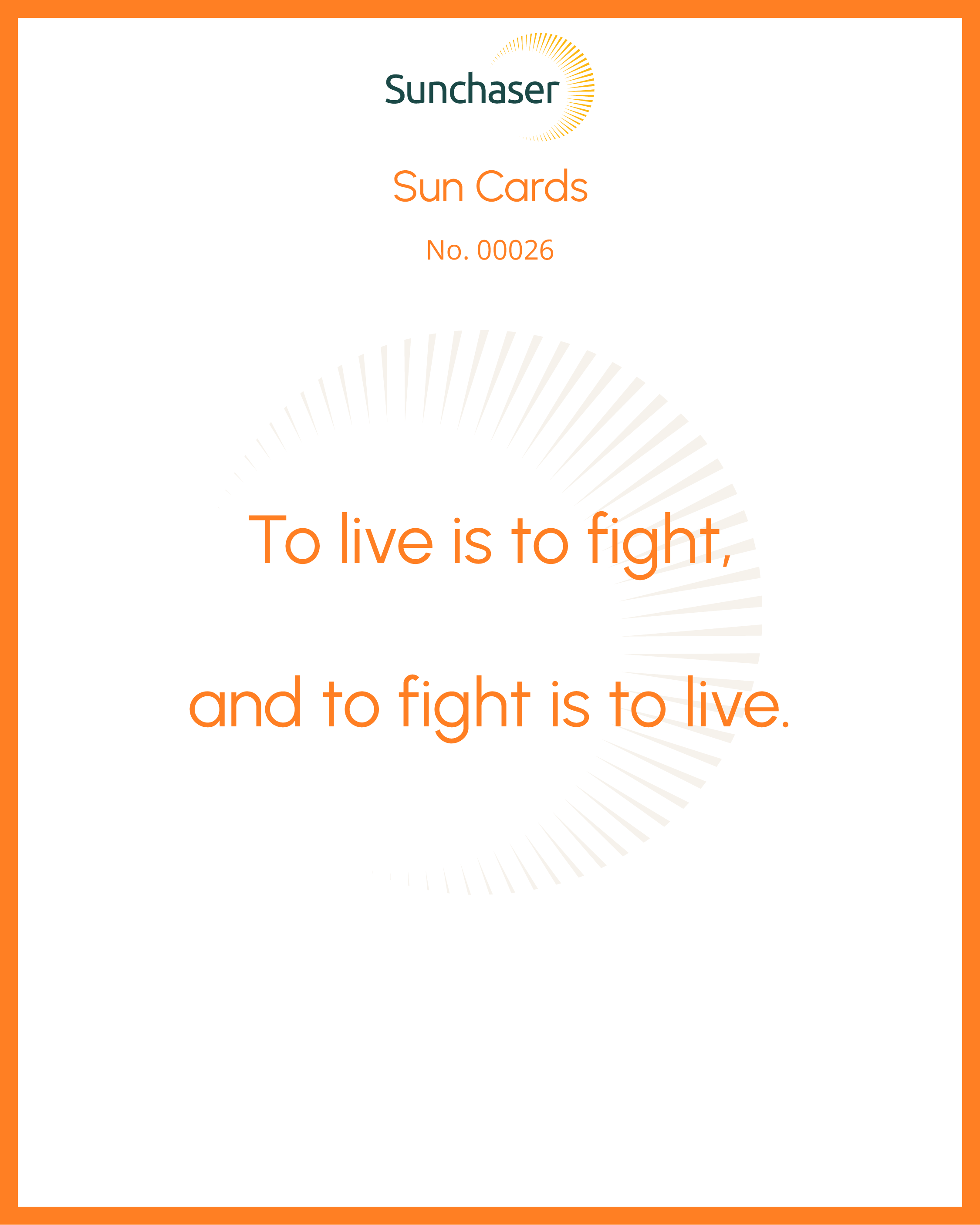 Sun Card #00026