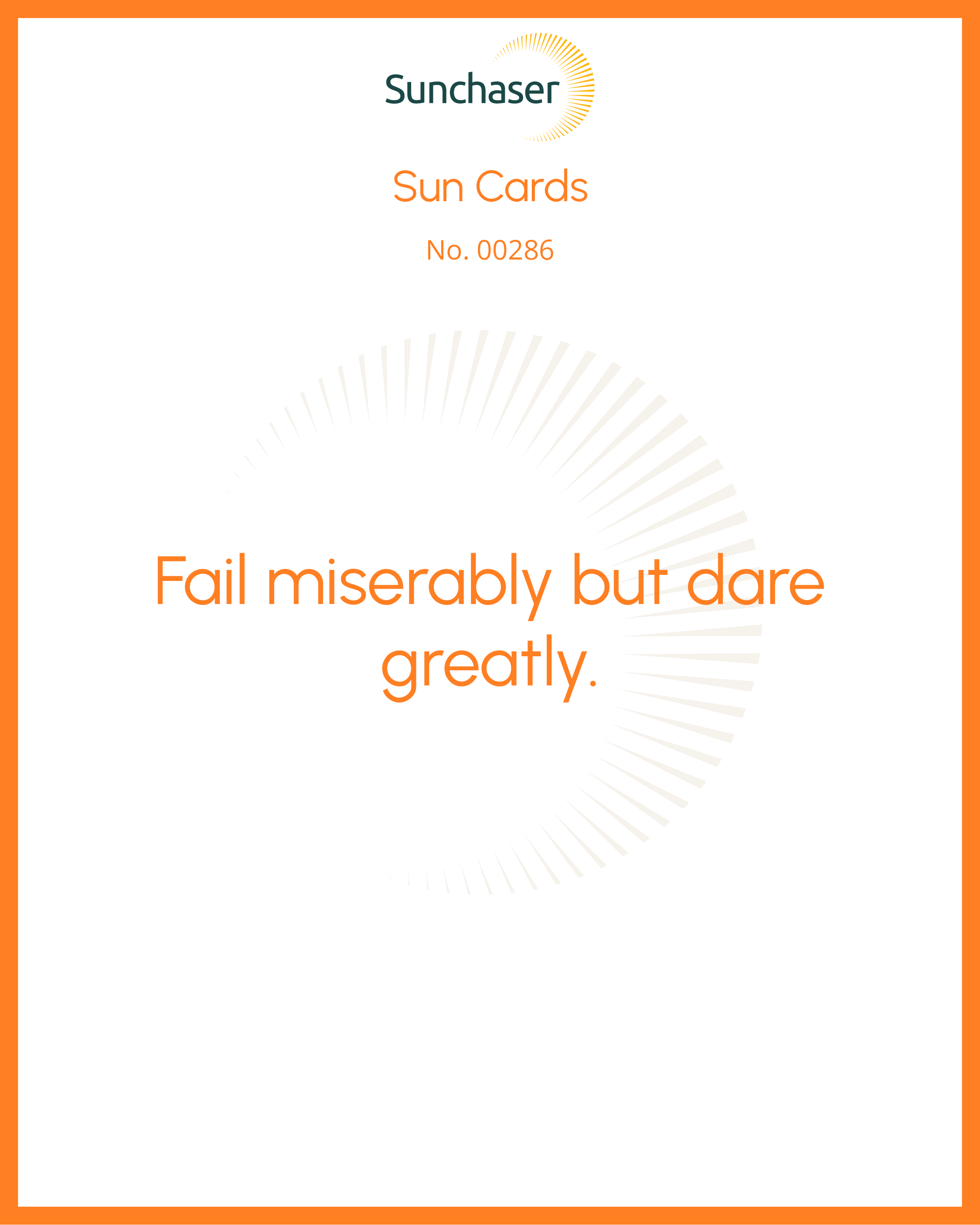 Sun Card #00286
