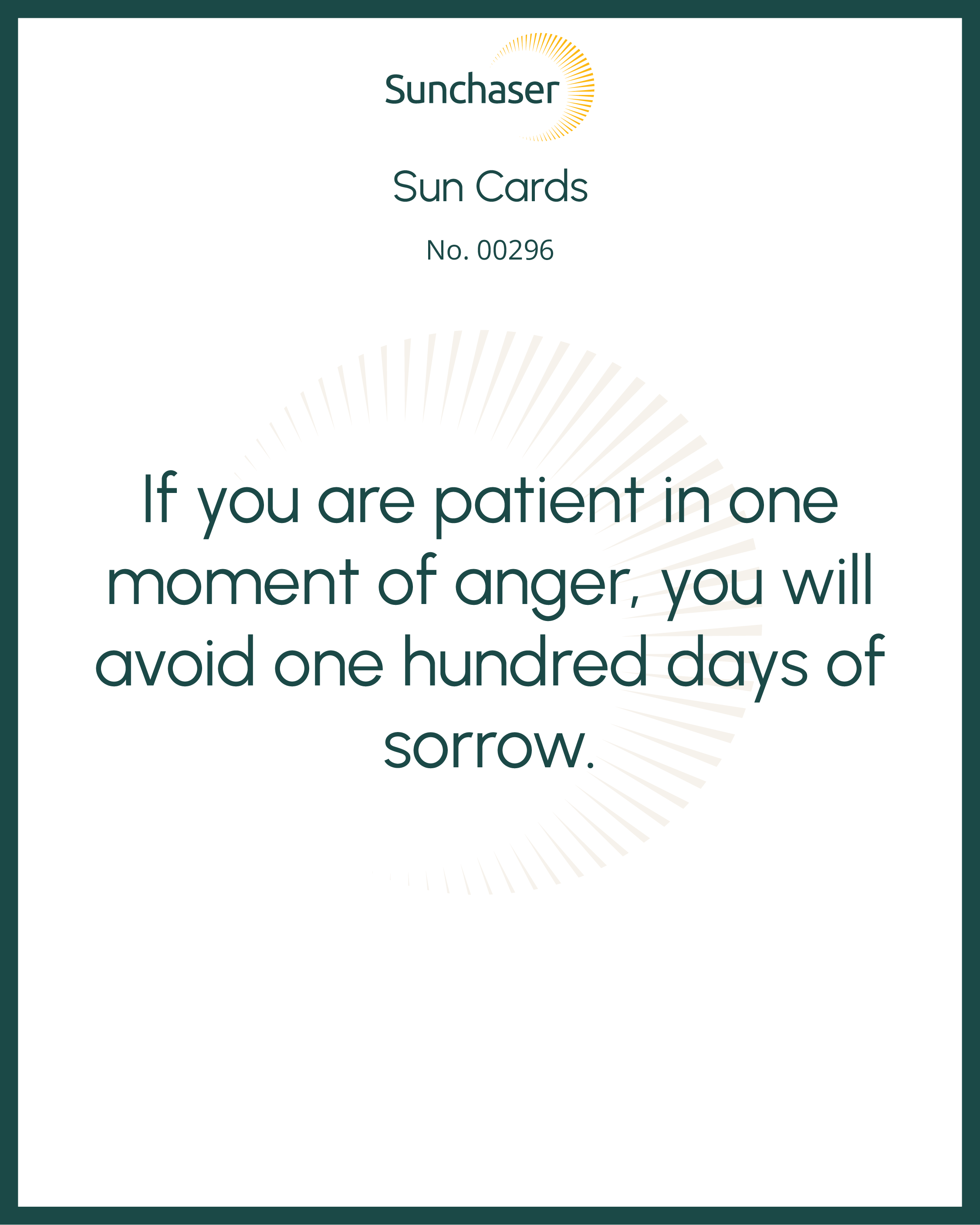 Sun Card #00296