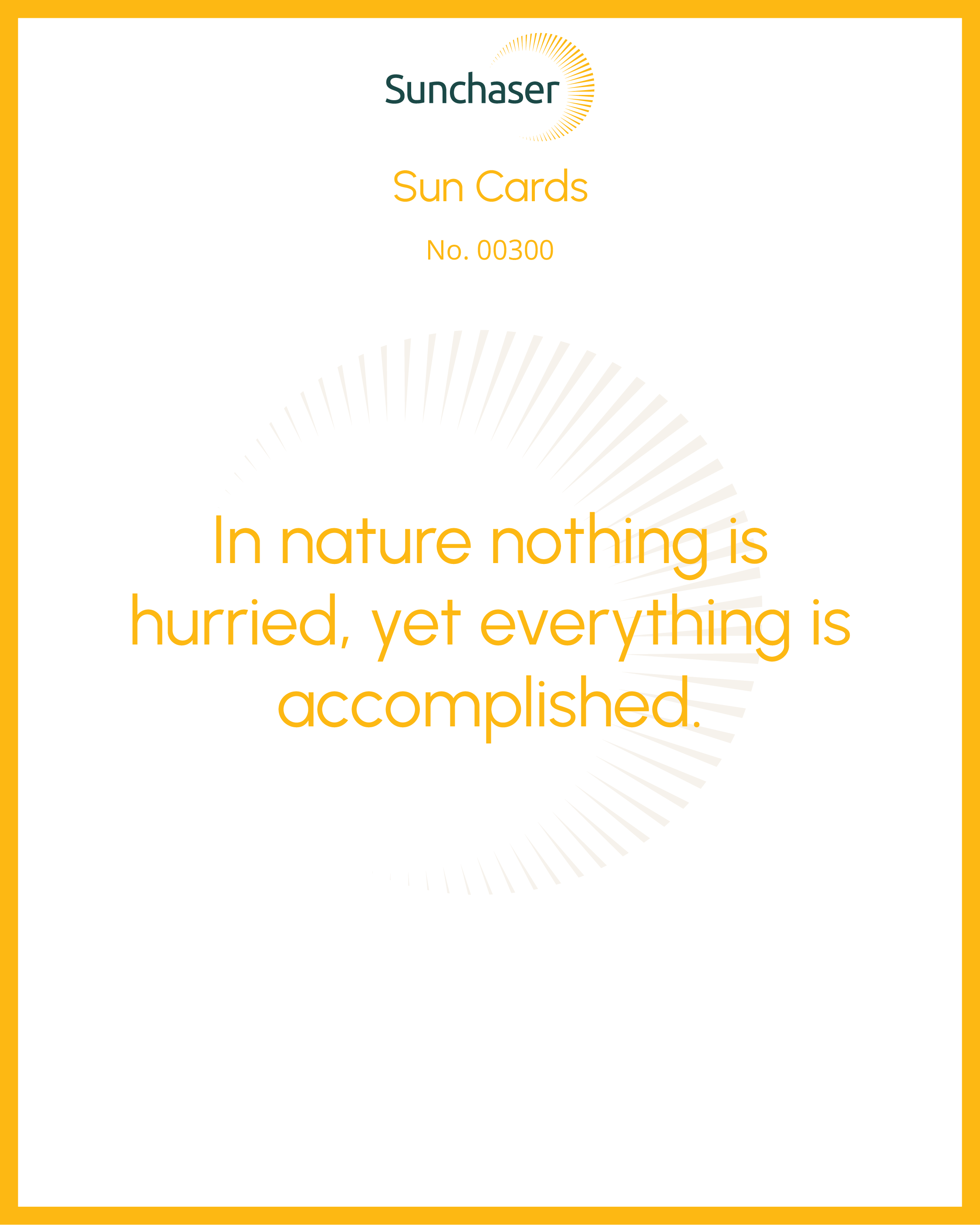 Sun Card #00300