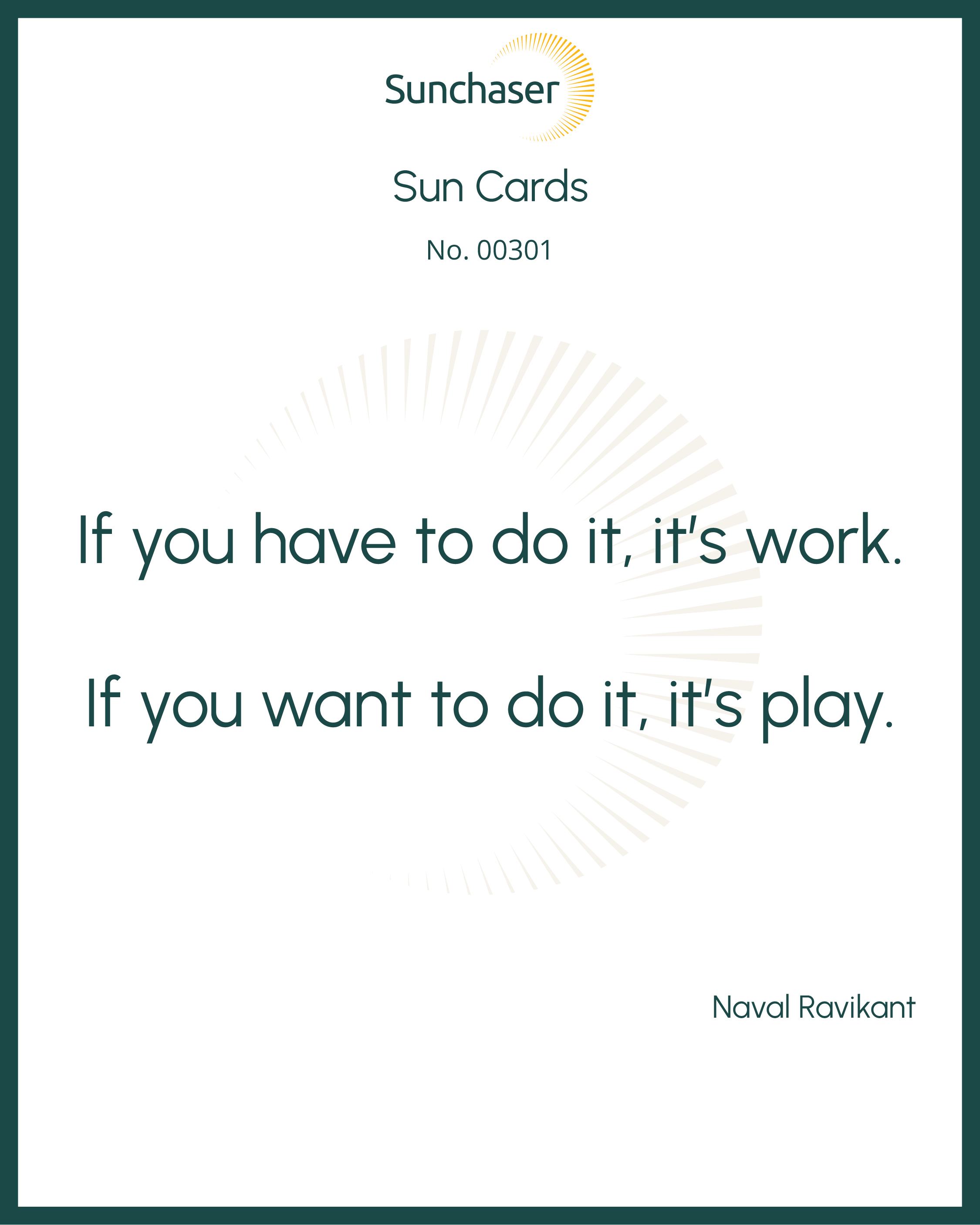 Sun Card #00301