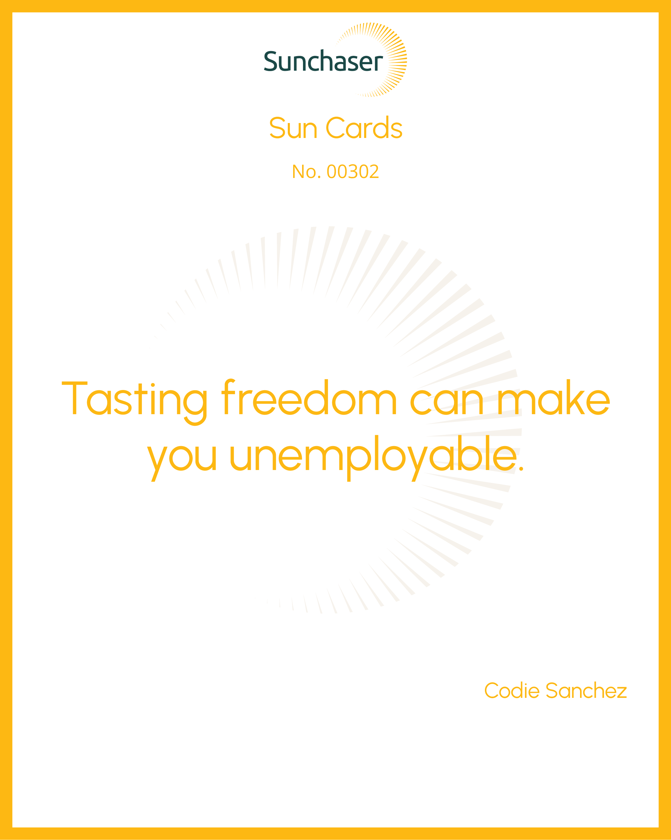 Sun Card #00302