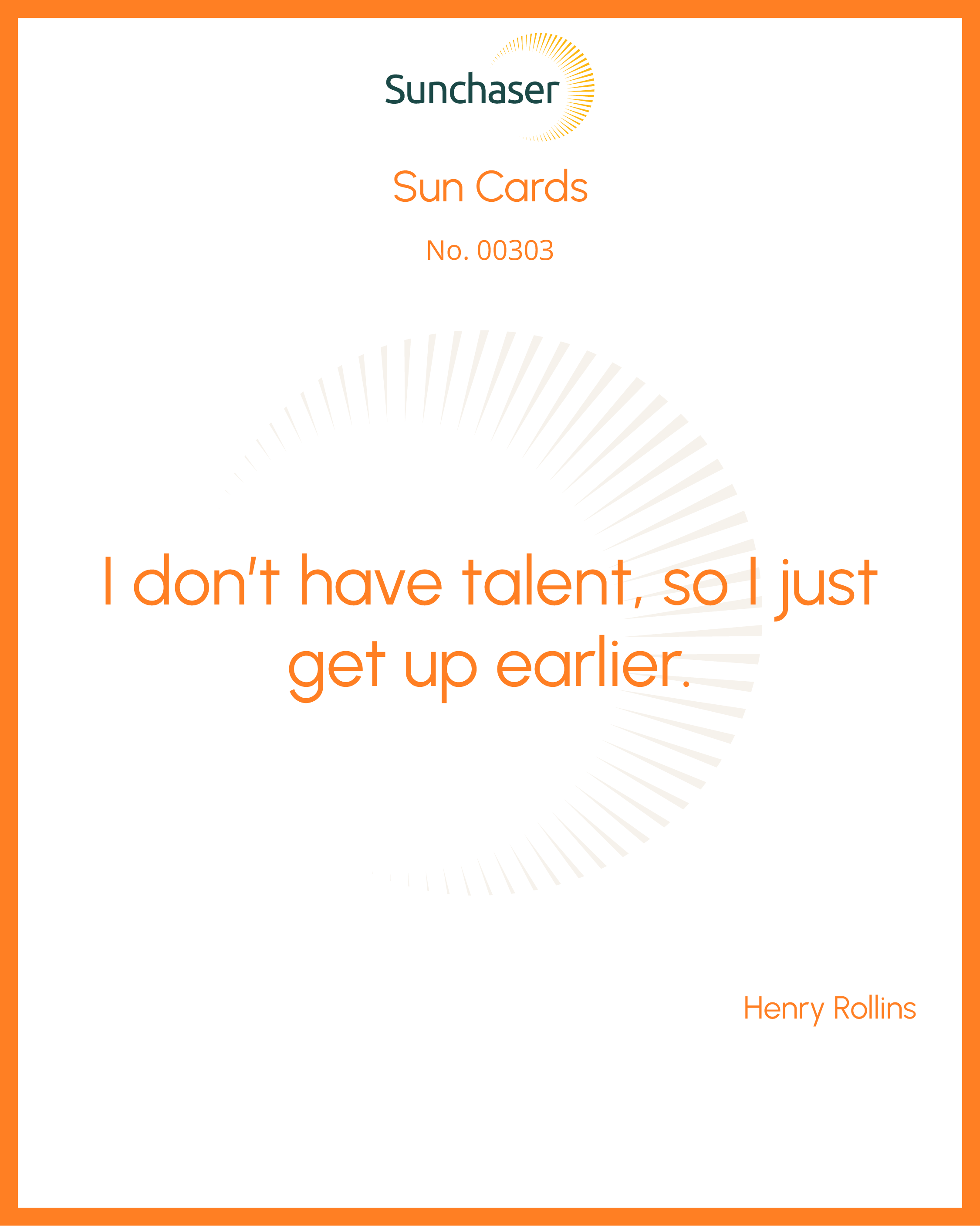 Sun Card #00303