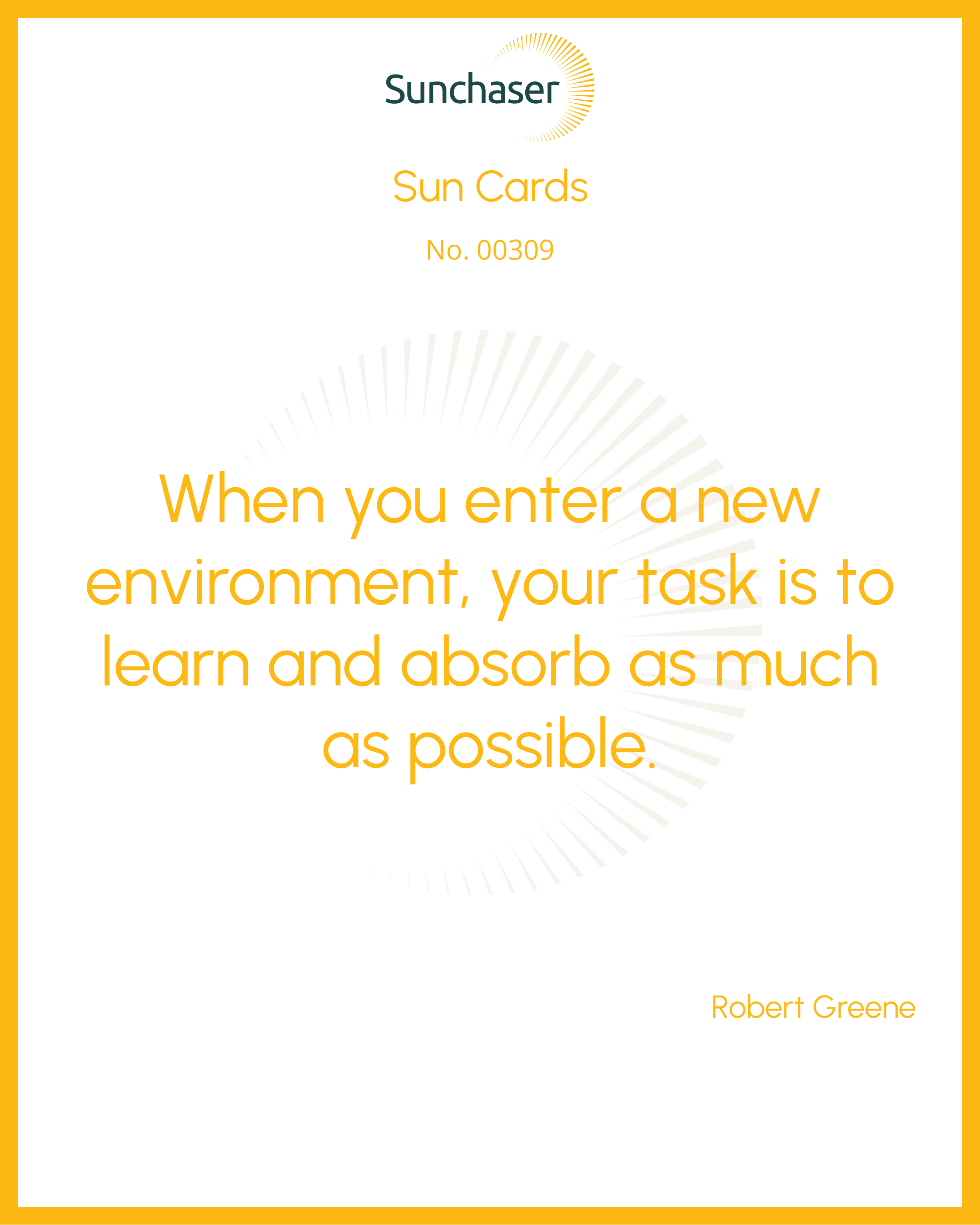 Sun Card #00309