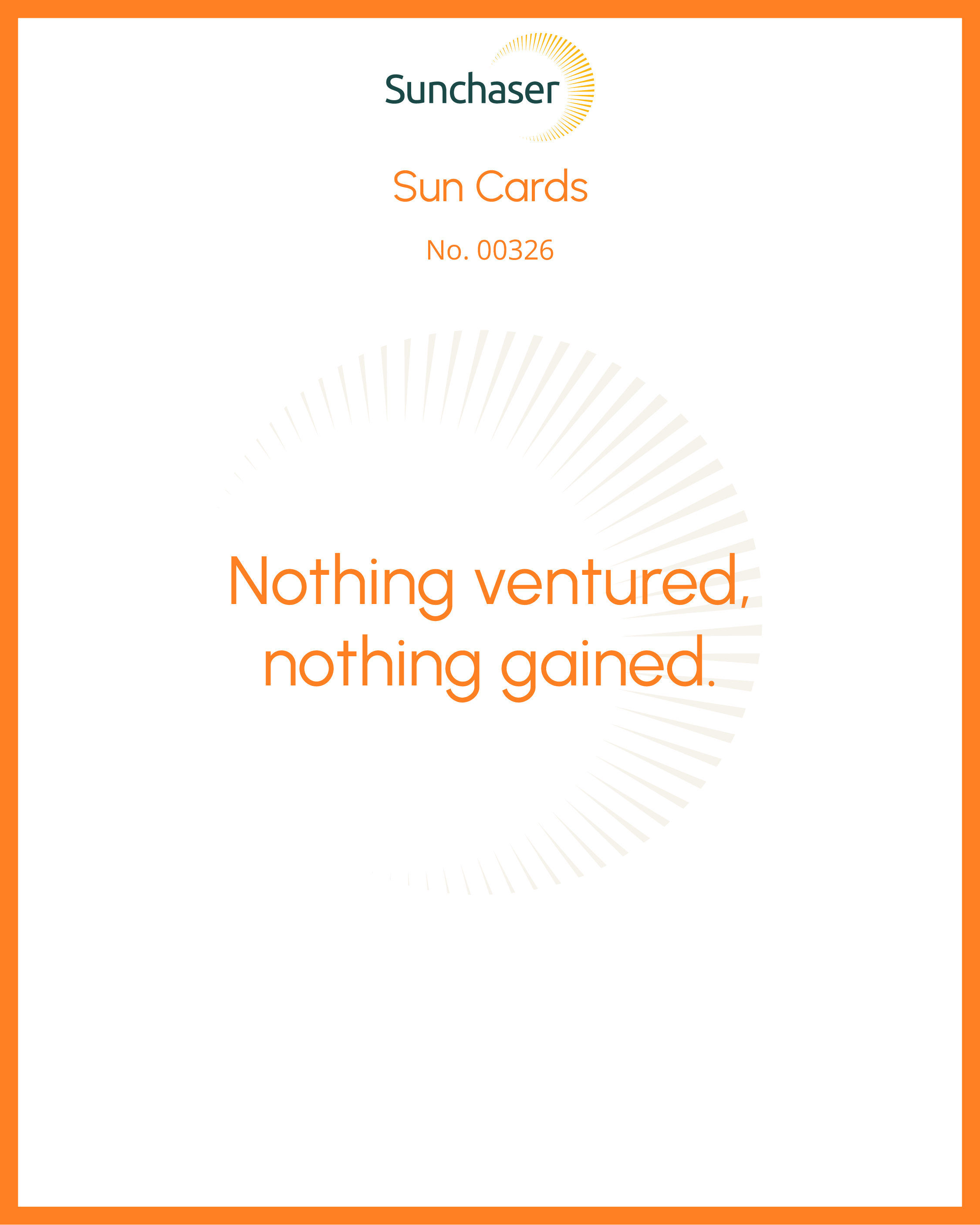 Sun Card #00326