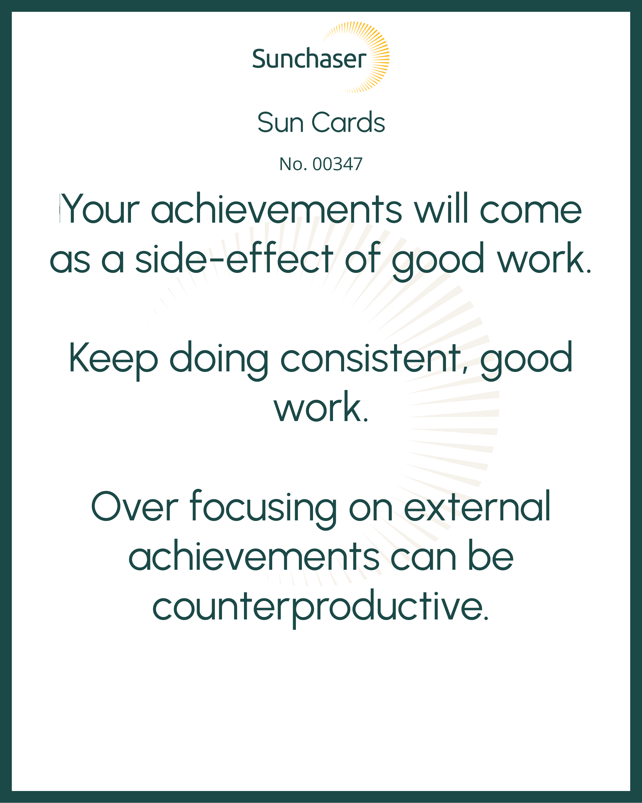 Sun Card #00347