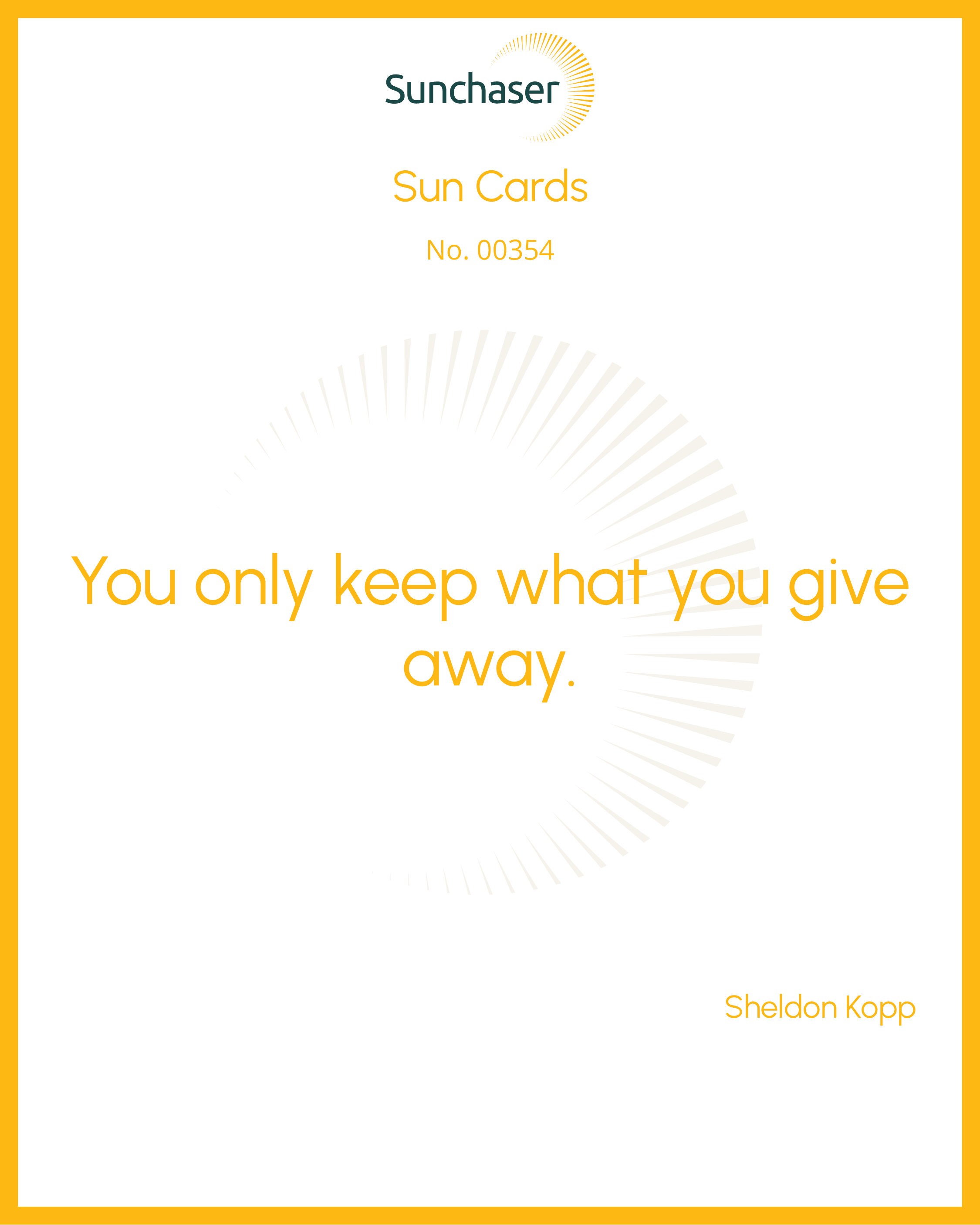 Sun Card #00354