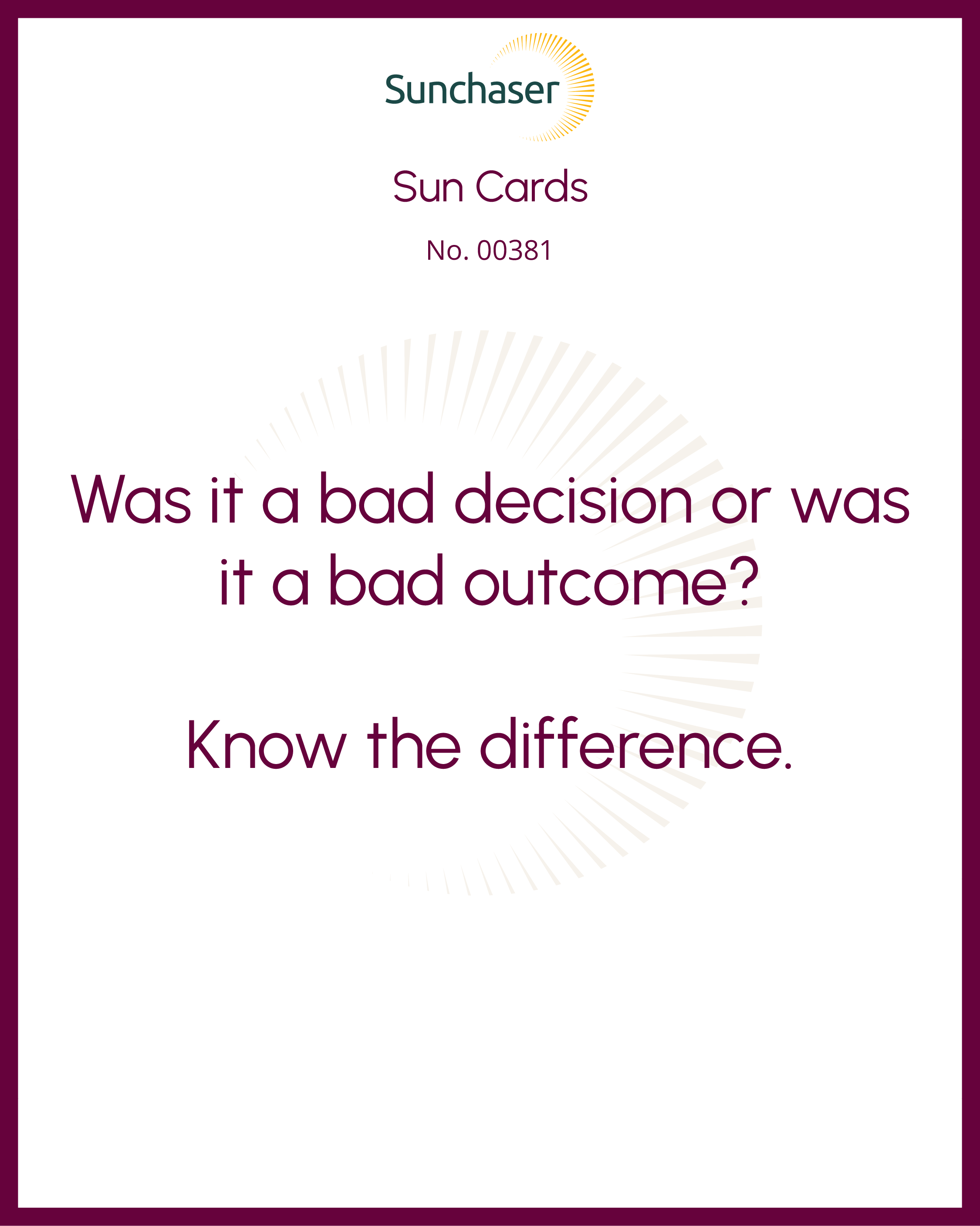 Sun Card #00381