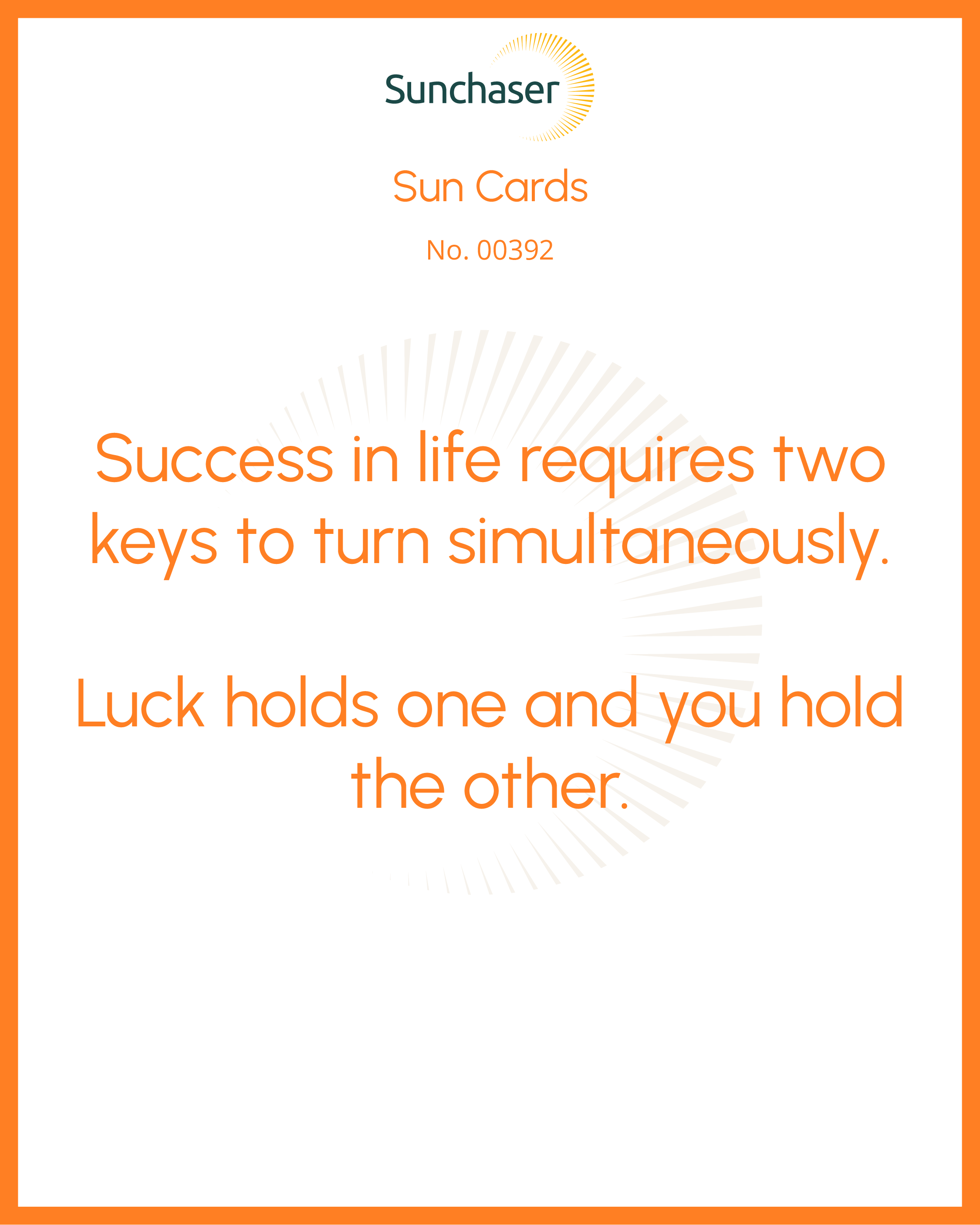 Sun Card #00392
