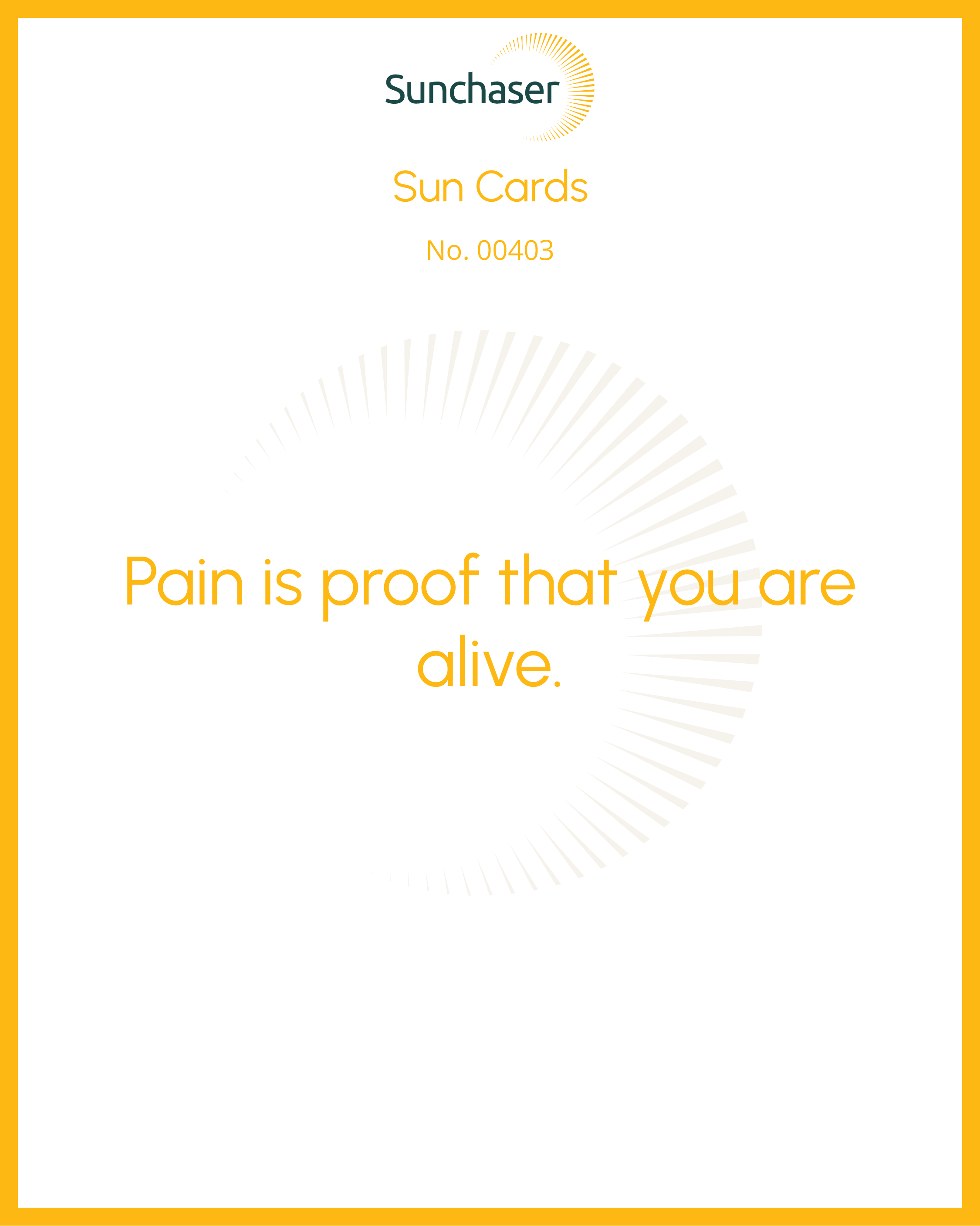 Sun Card #00403