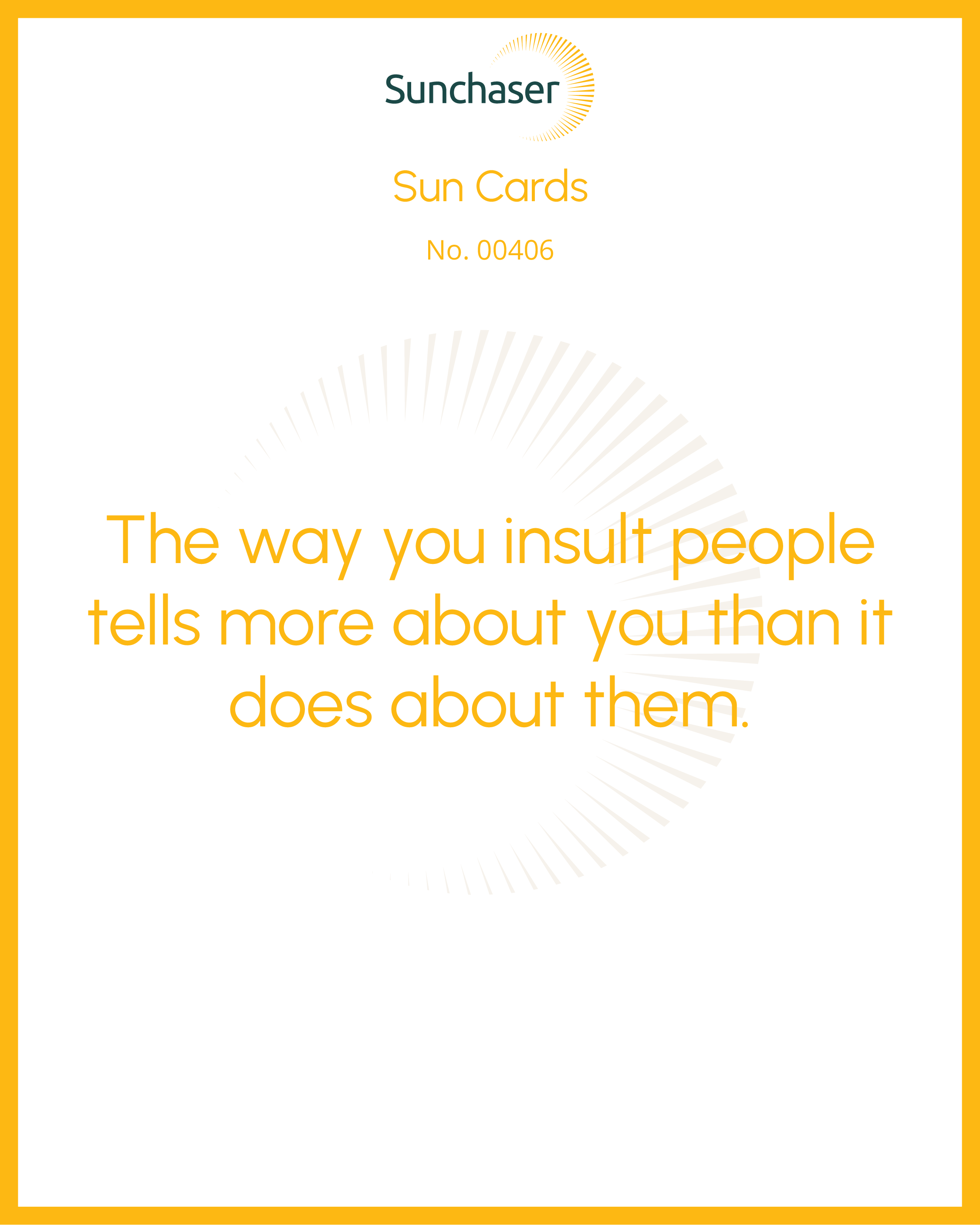 Sun Card #00406