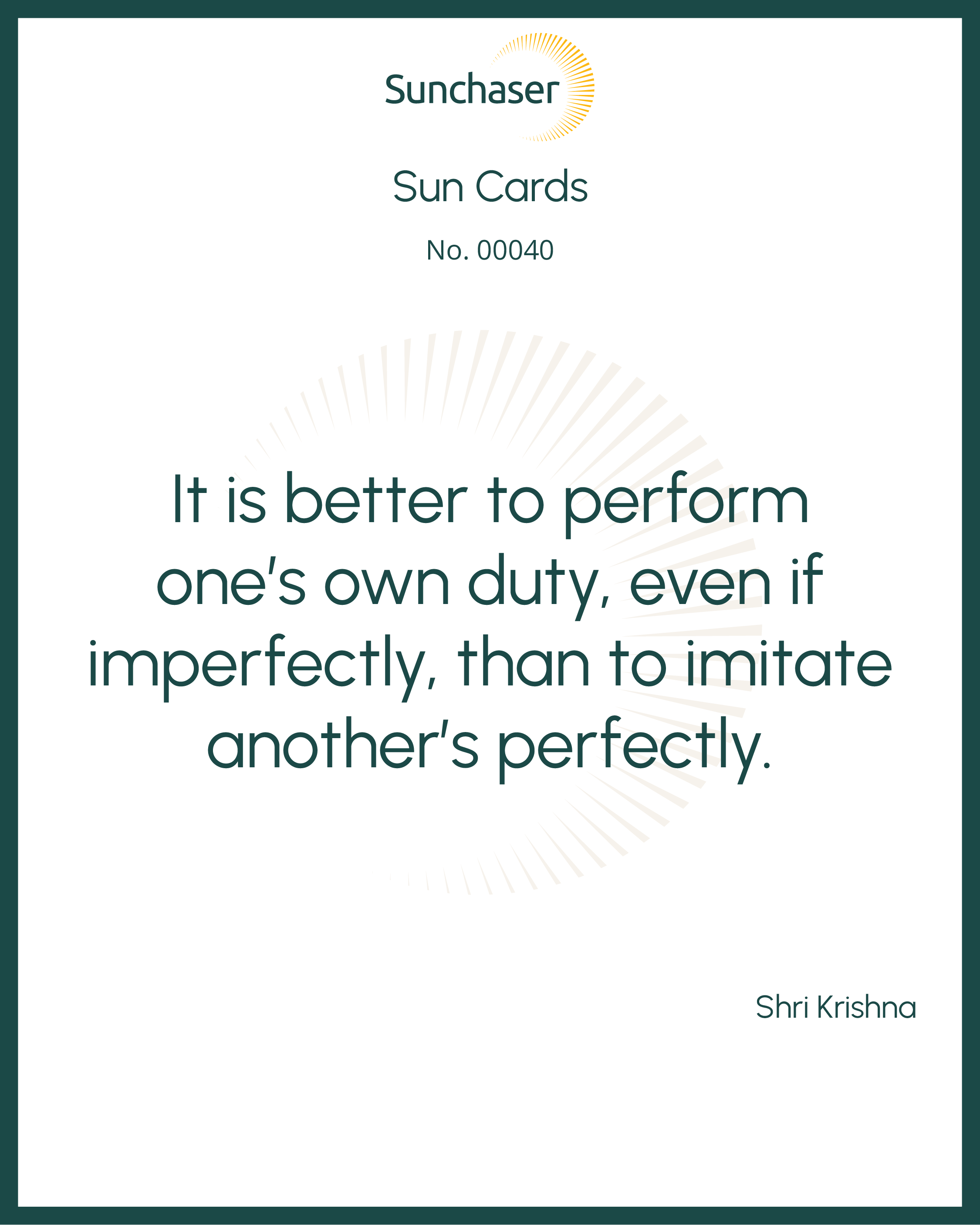 Sun Card #00040