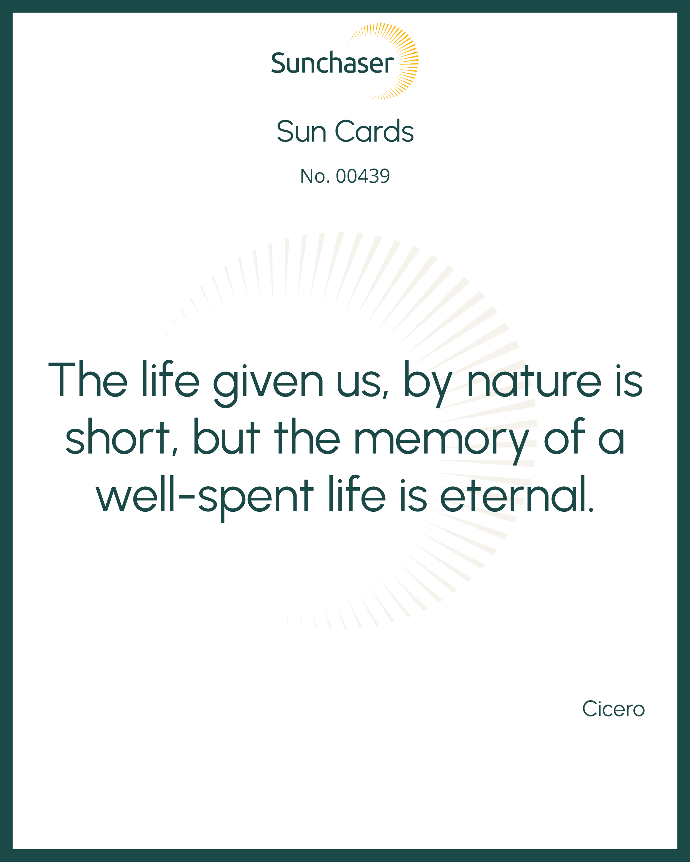 Sun Card #00439