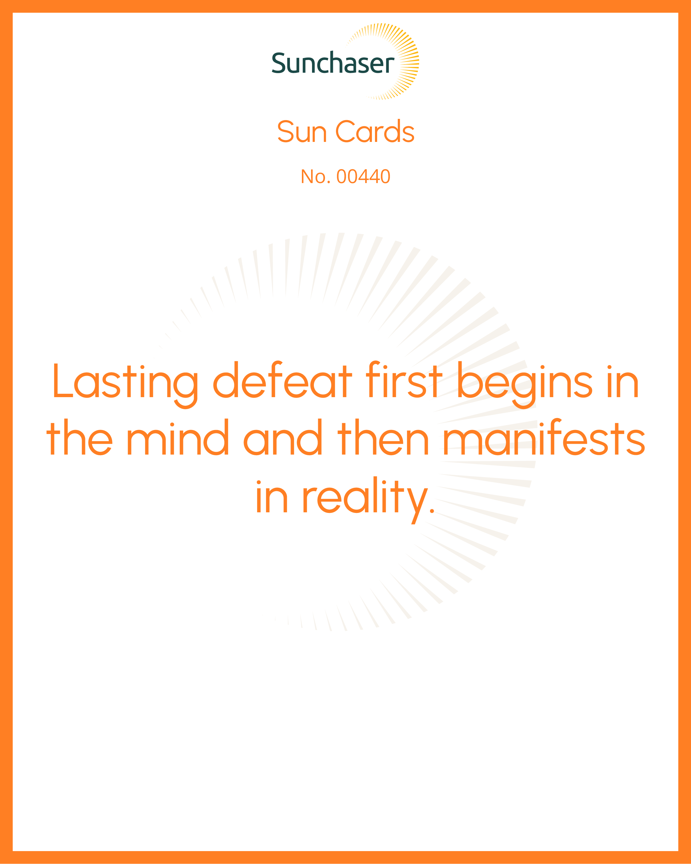 Sun Card #00440