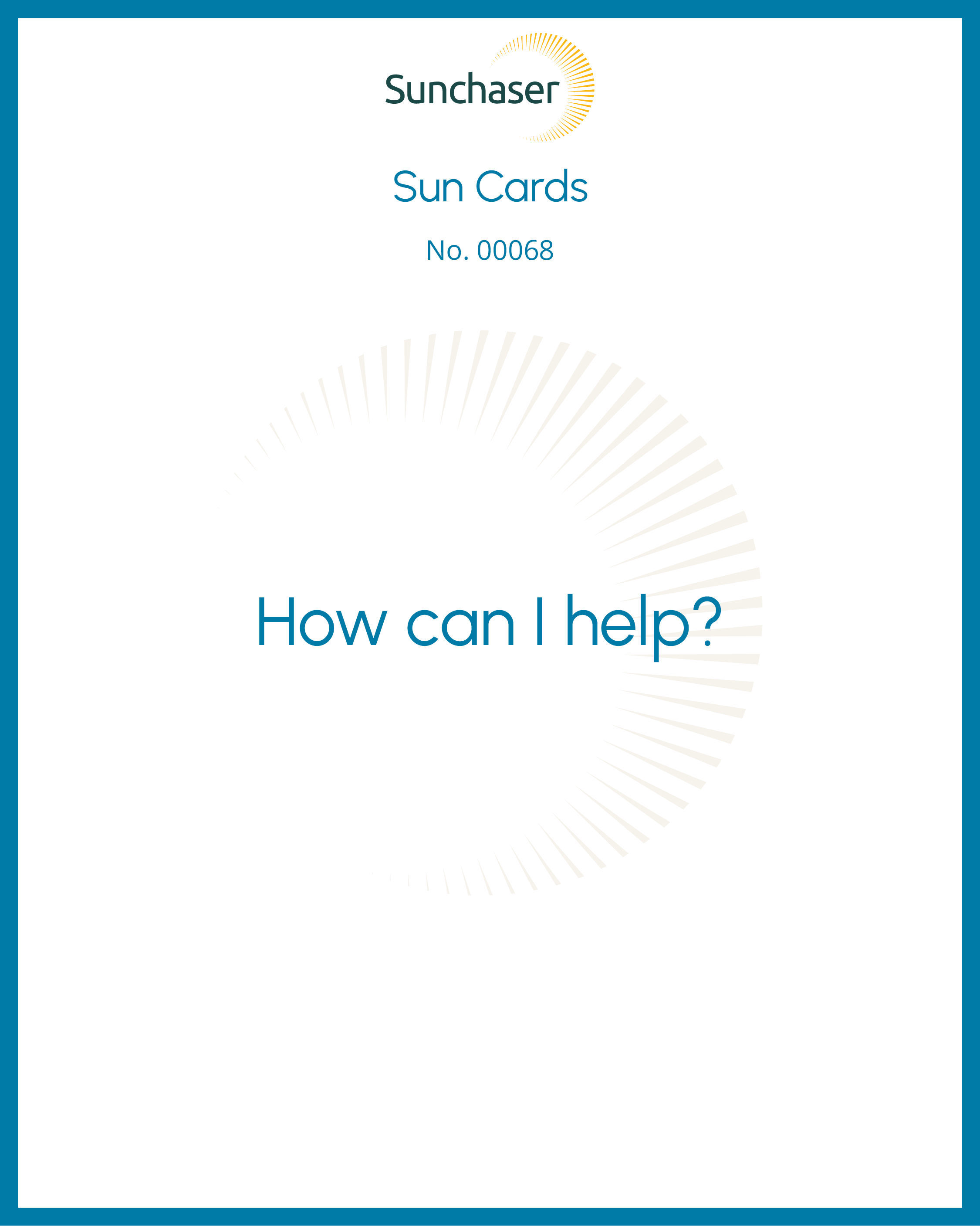 Sun Card #00068