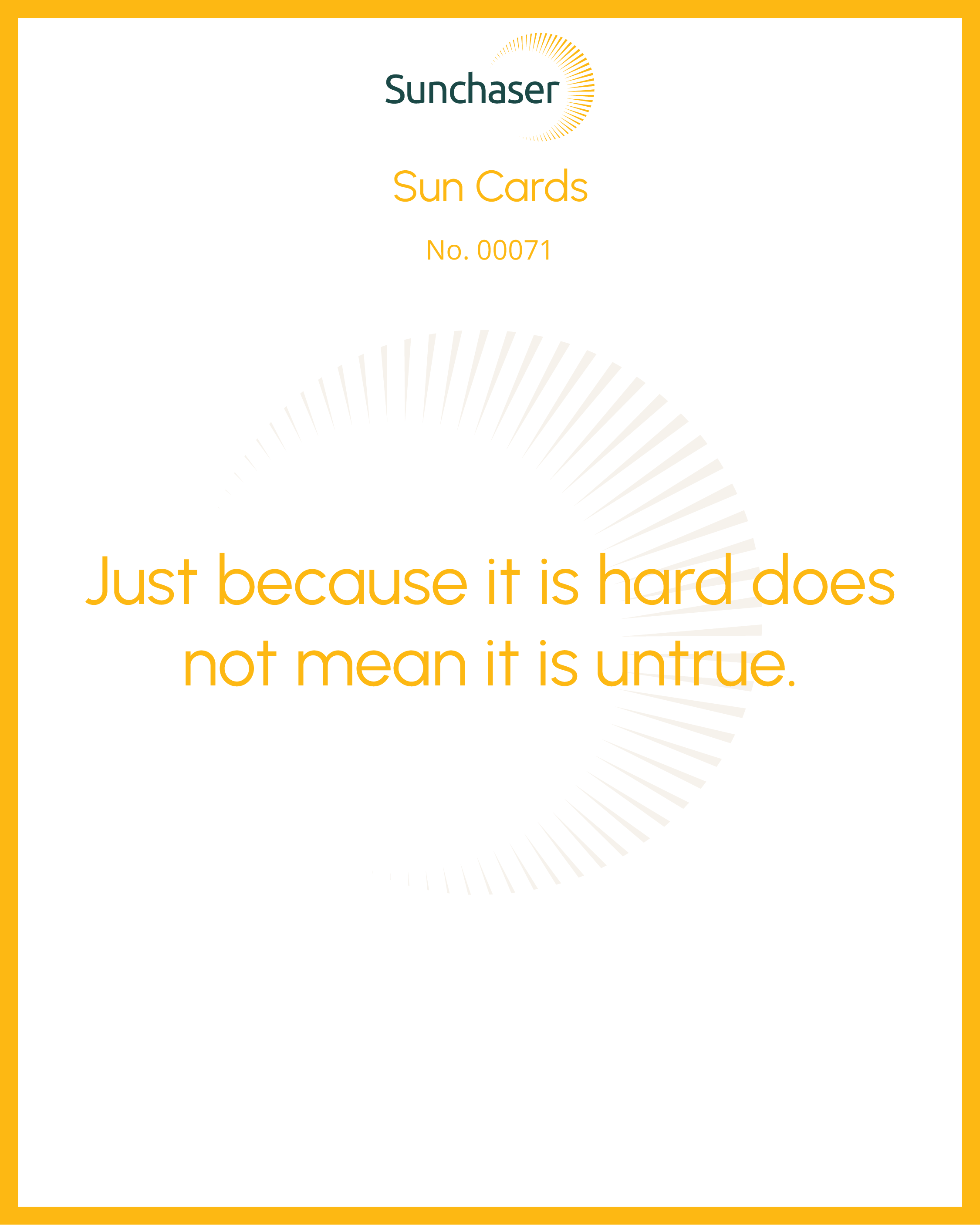 Sun Card #00071