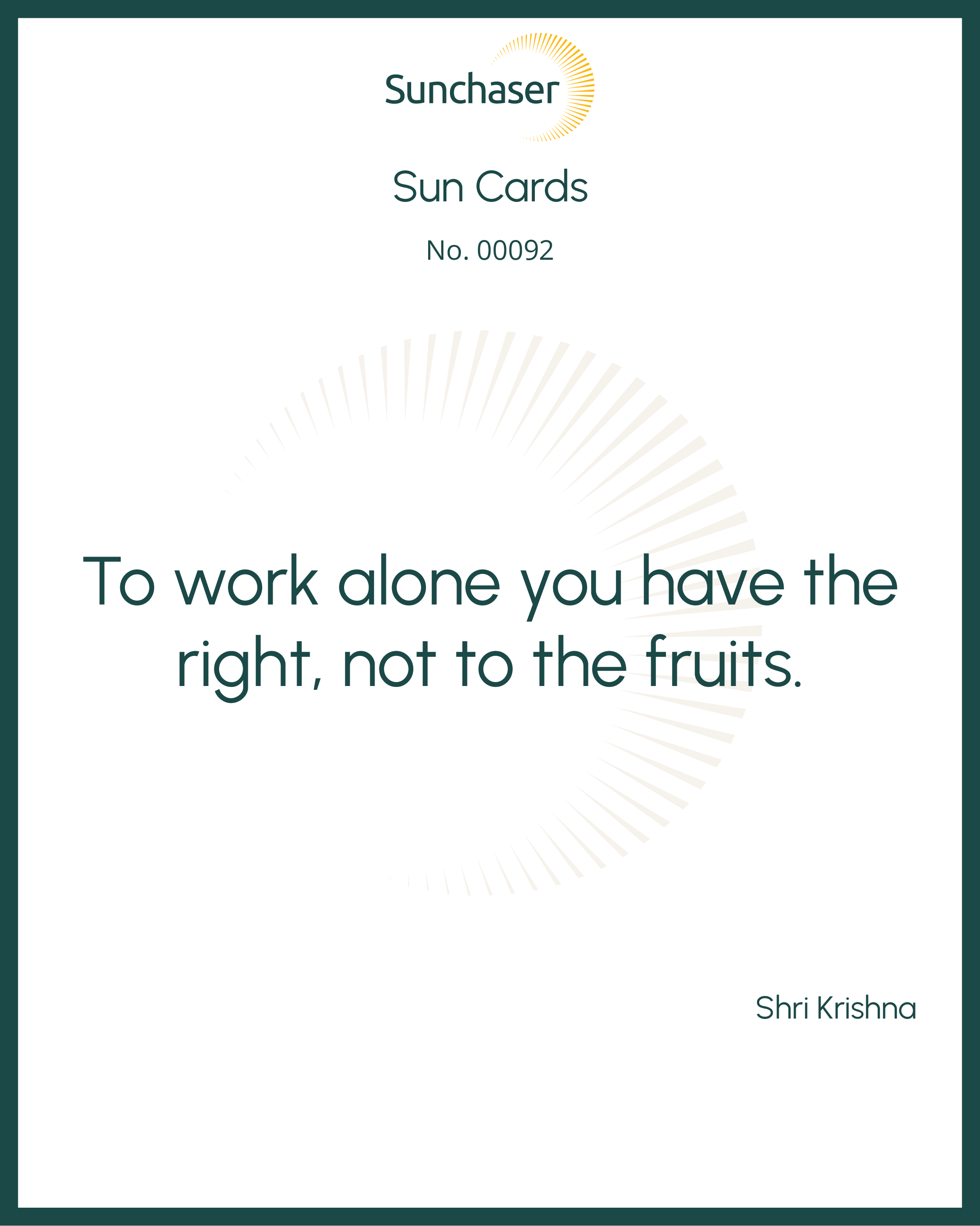 Sun Card #00092