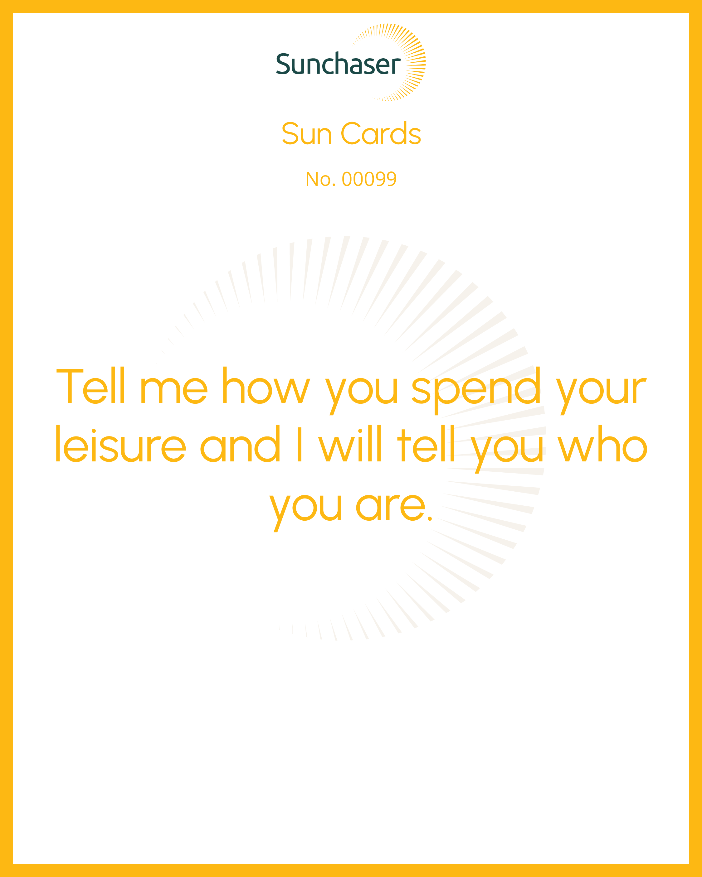Sun Card #00099