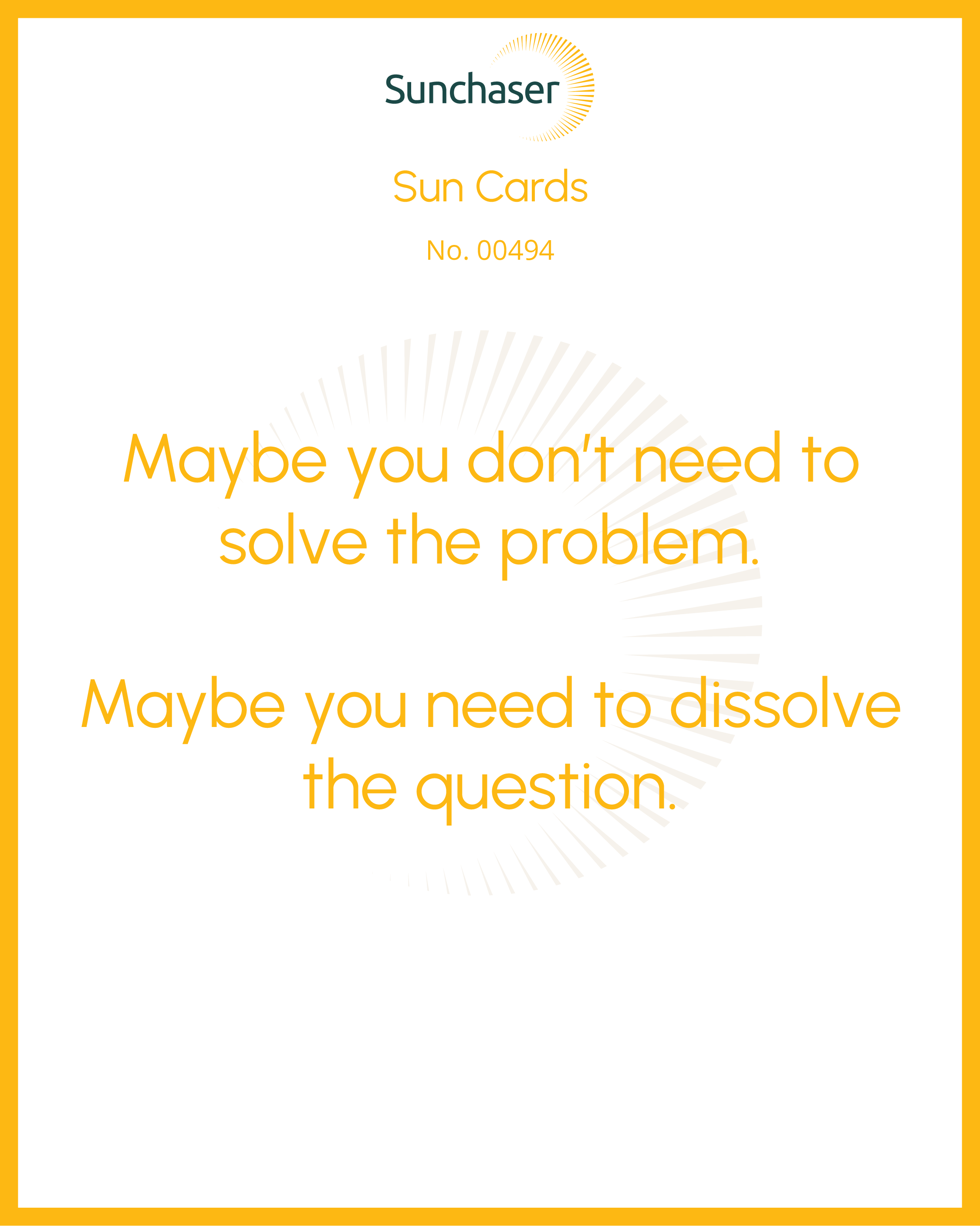 Sun Card #00494