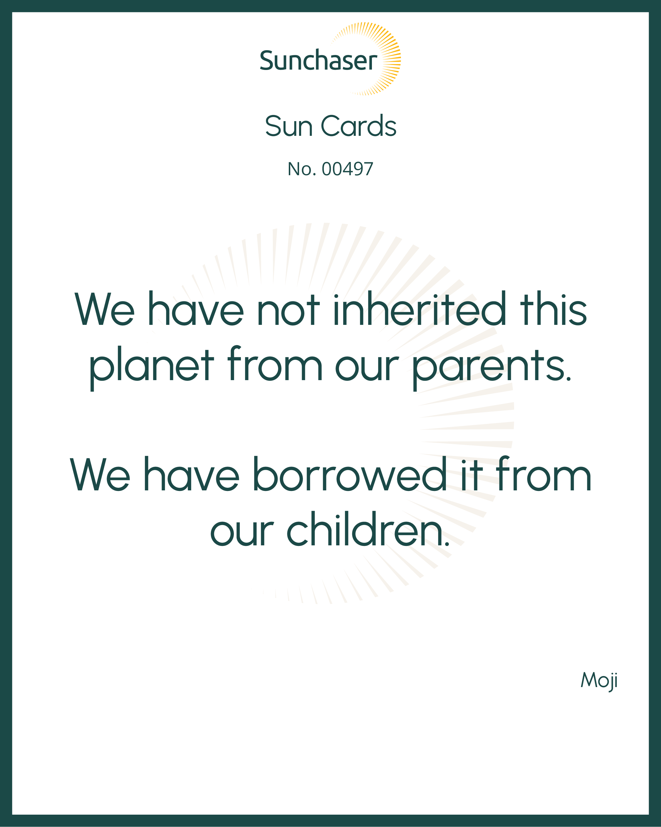 Sun Card #00497
