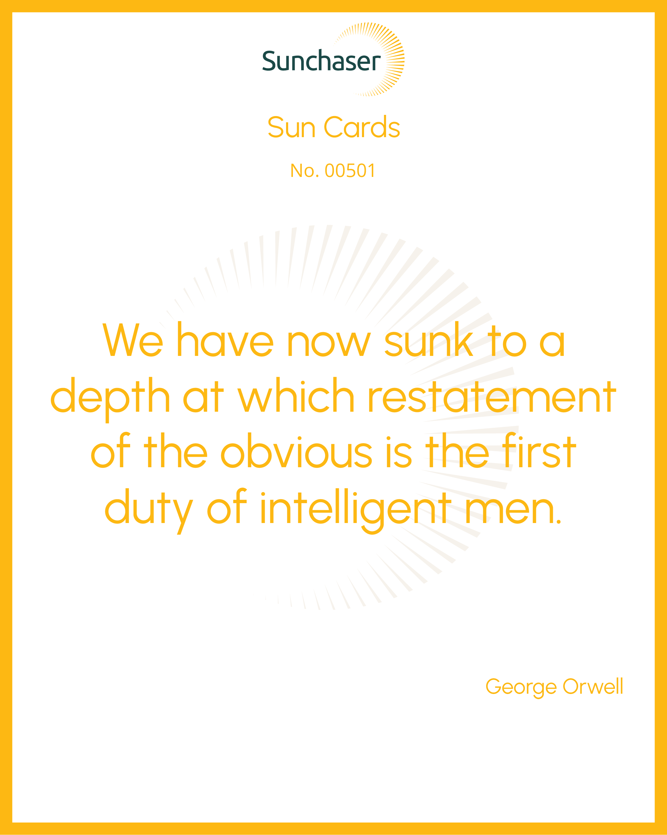 Sun Card #00501