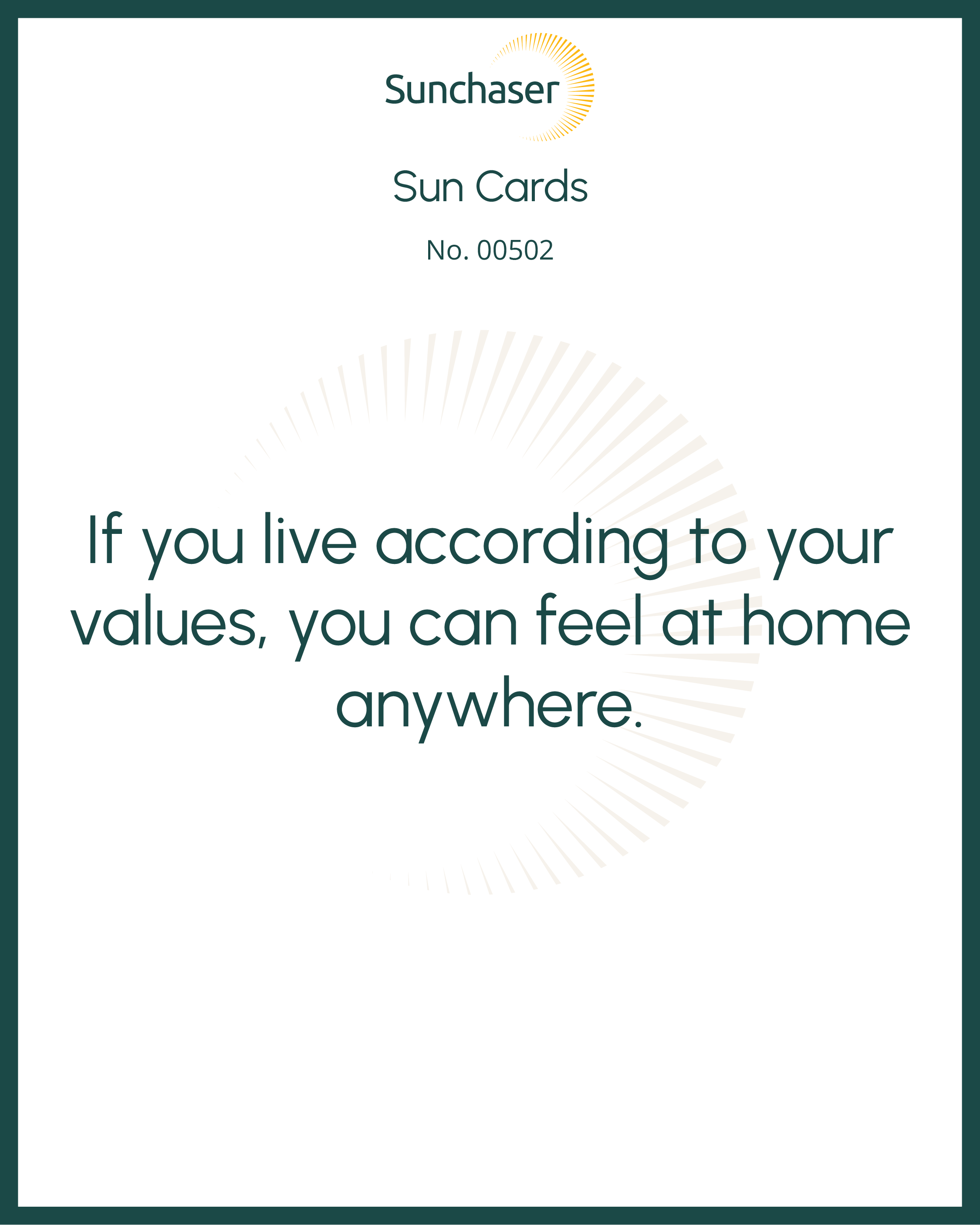 Sun Card #00502
