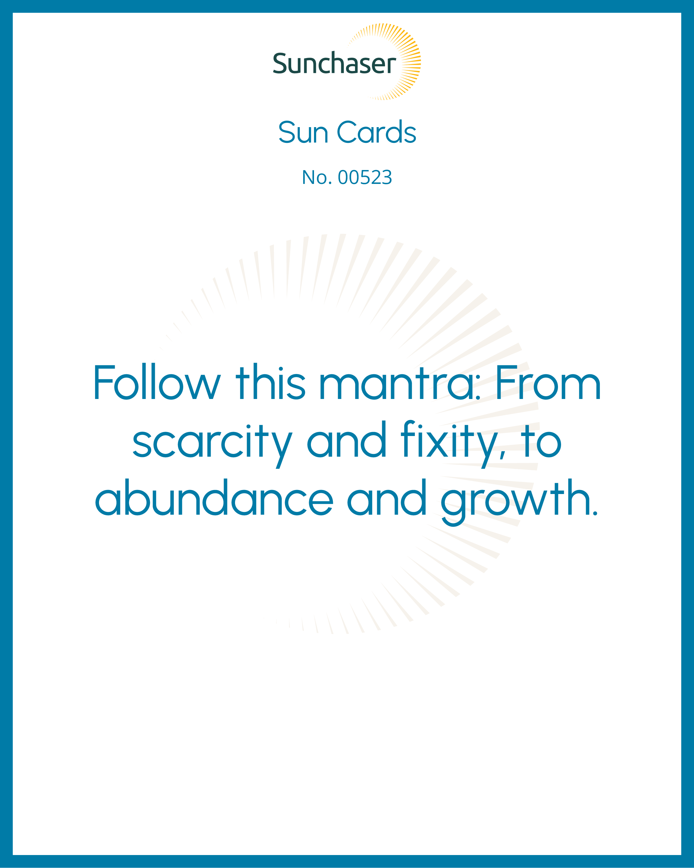 Sun Card #00523