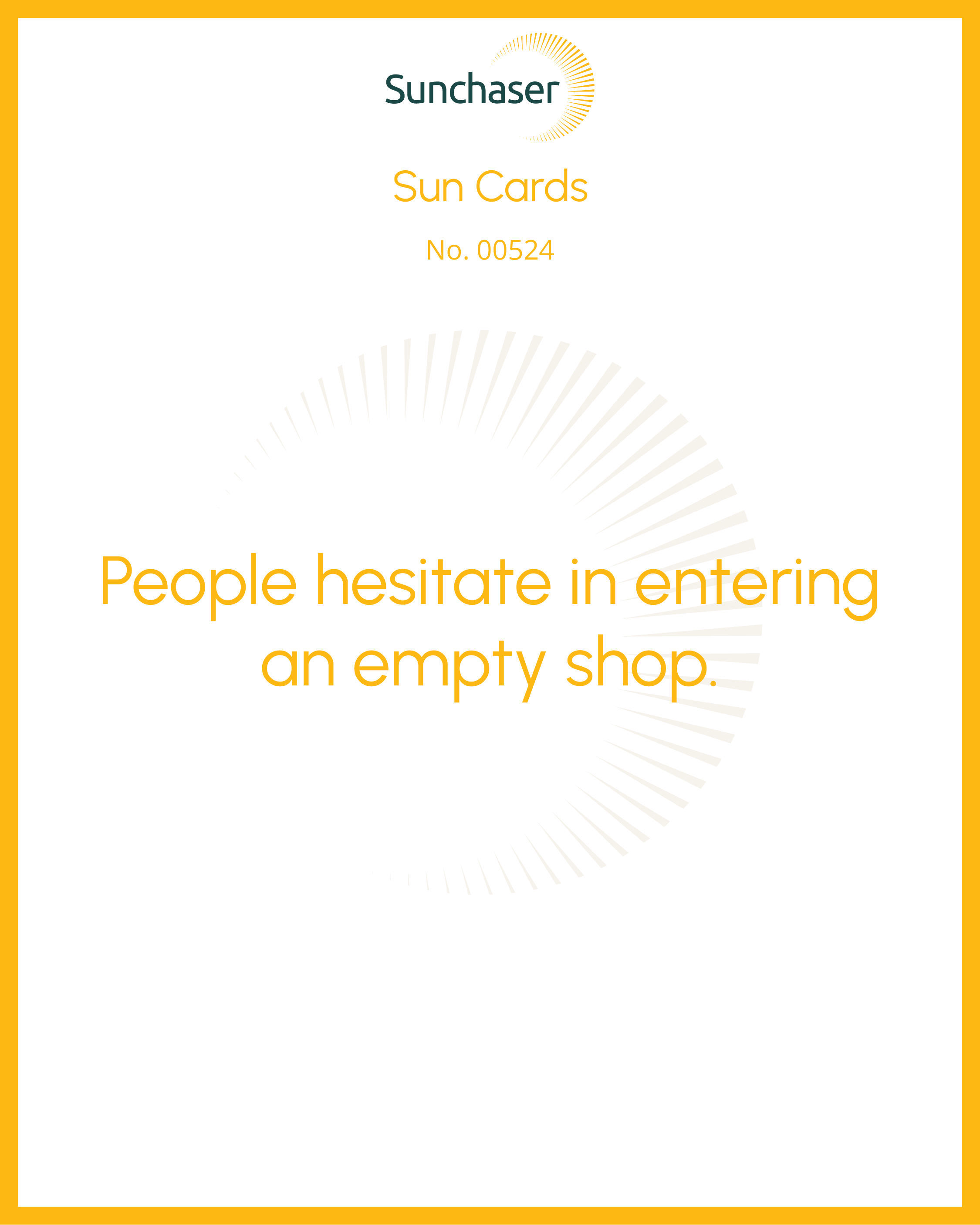 Sun Card #00524
