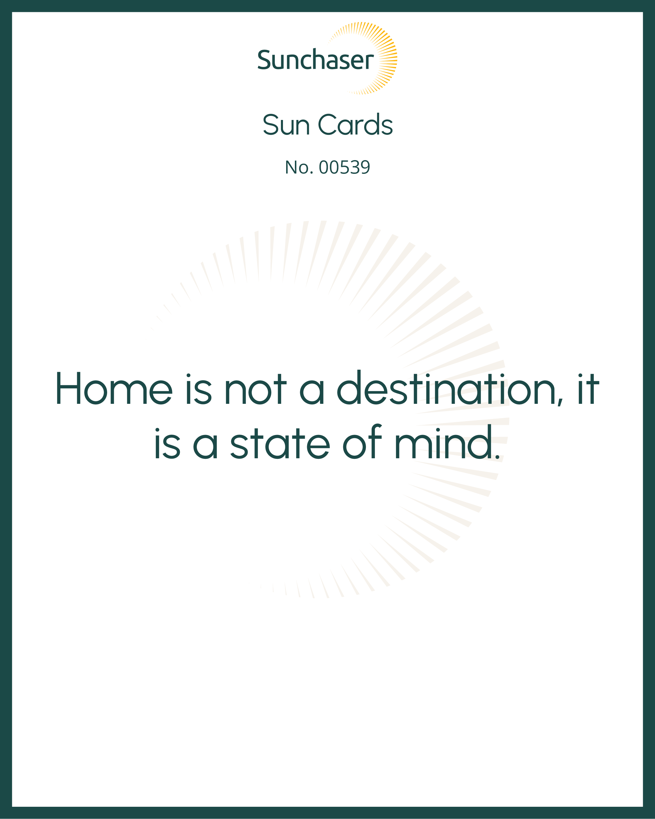 Sun Card #00539