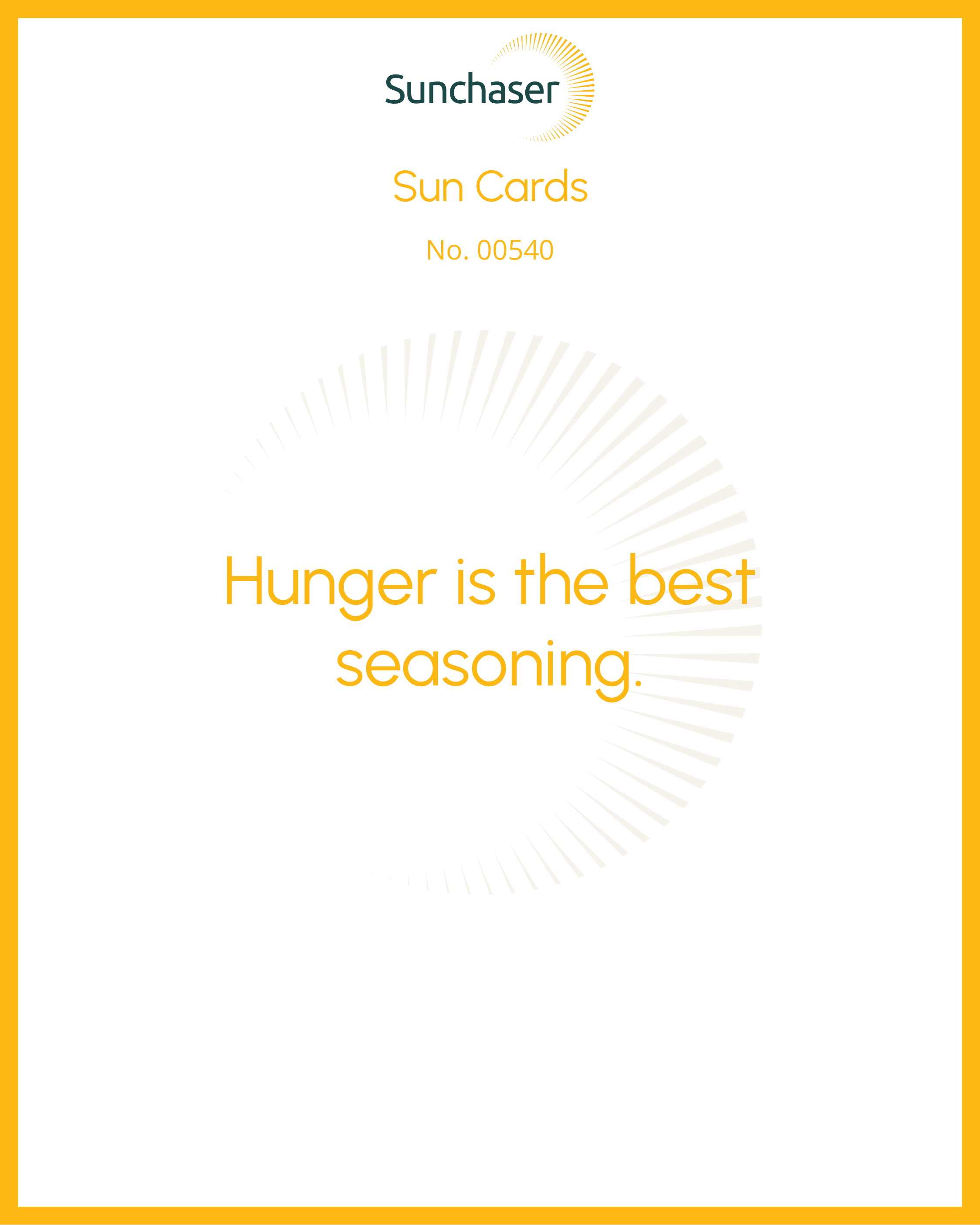 Sun Card #00540