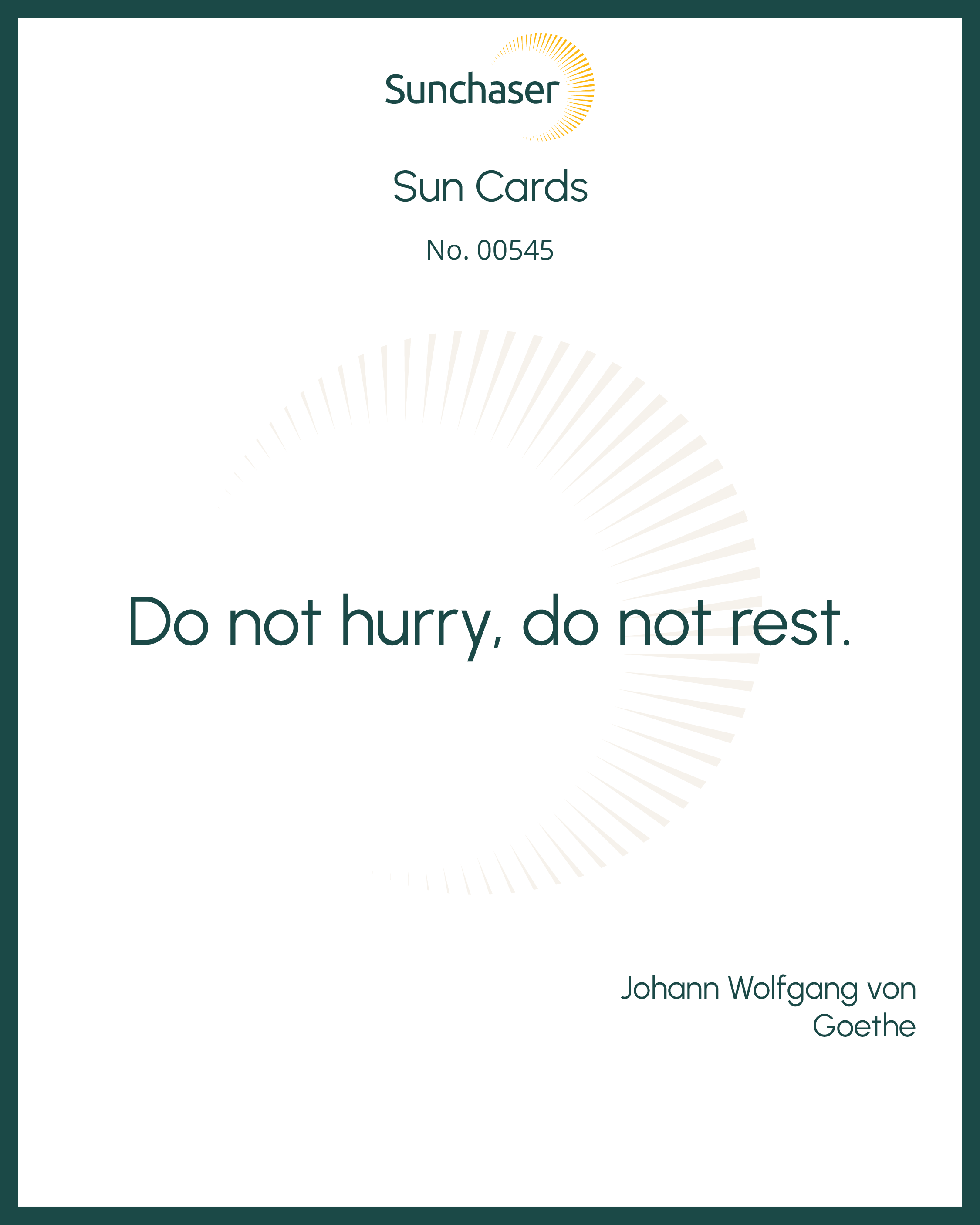 Sun Card #00545