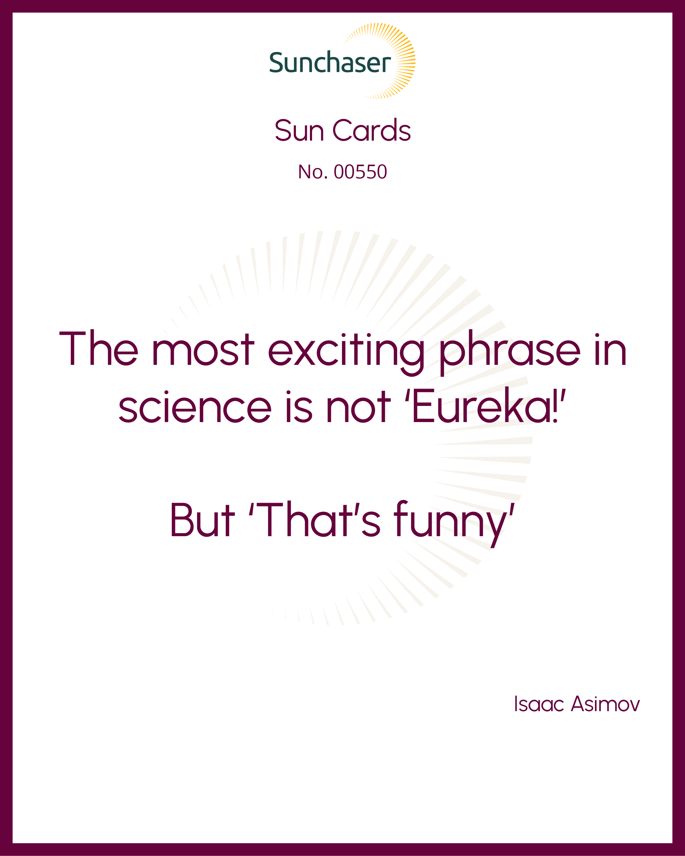 Sun Card #00550
