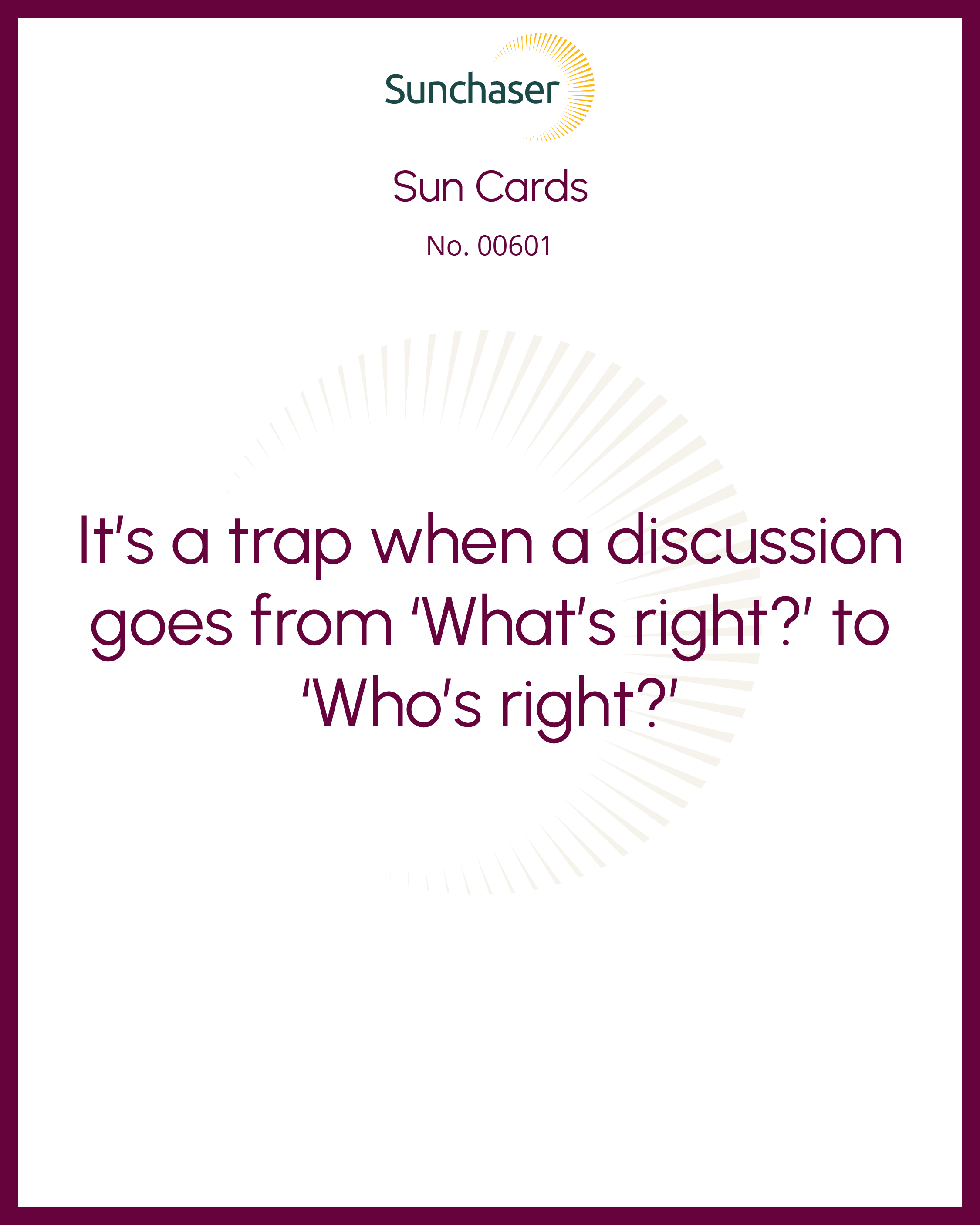Sun Card #00601